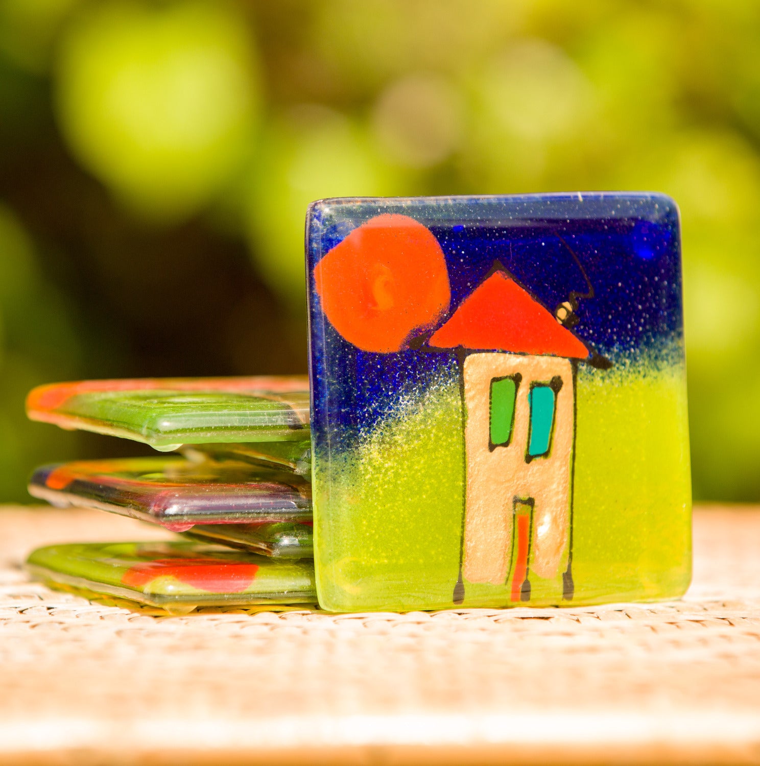 Happy Homes Square Coasters