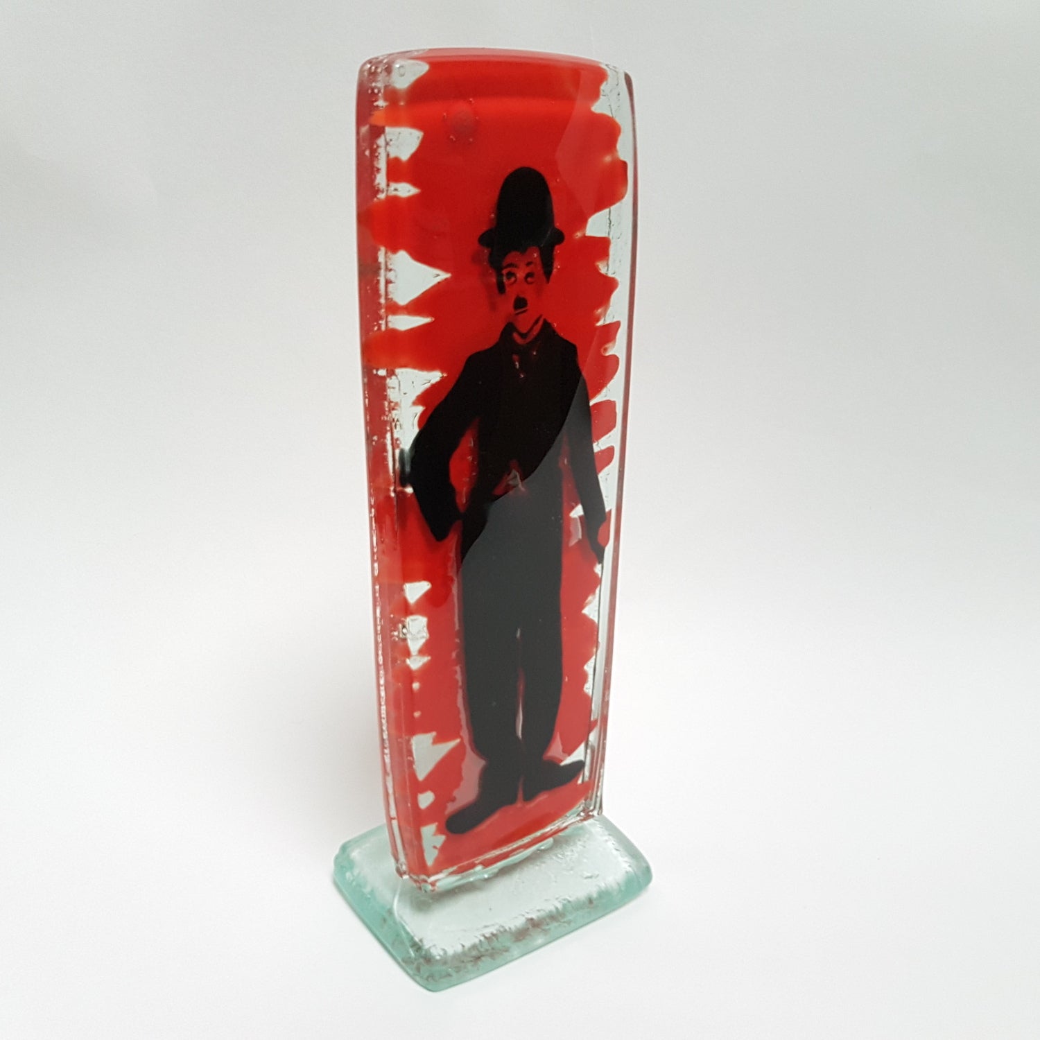 Charlie Chaplin Glass Icon