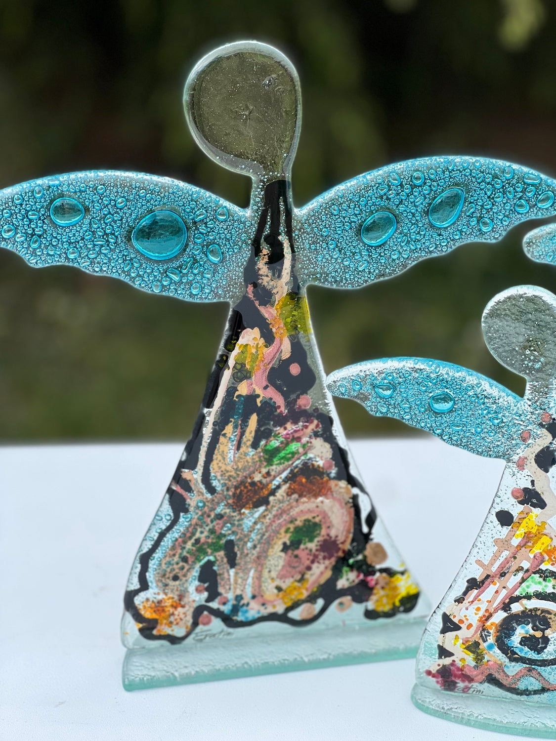 Angel - Galaxy, Aqua & Black