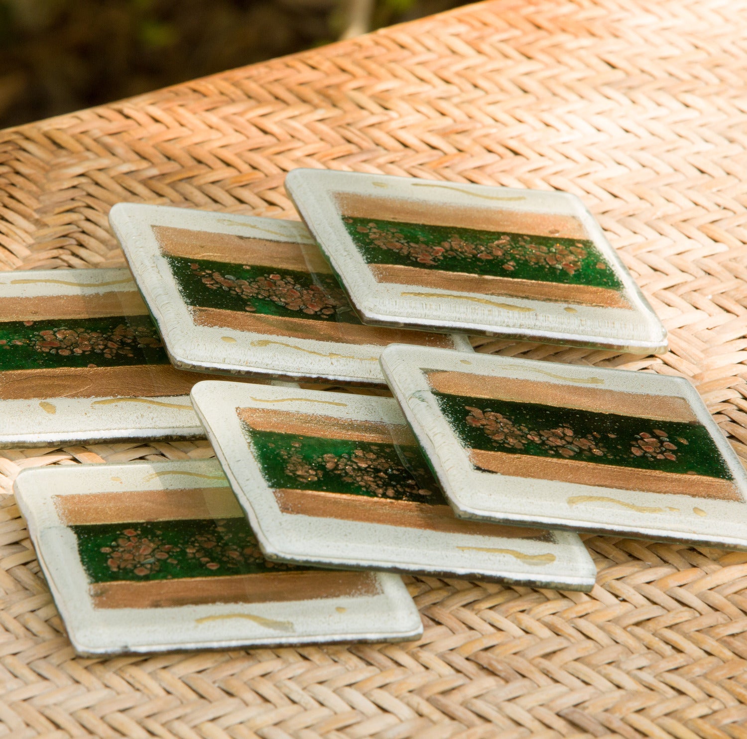Thira Green Coasters