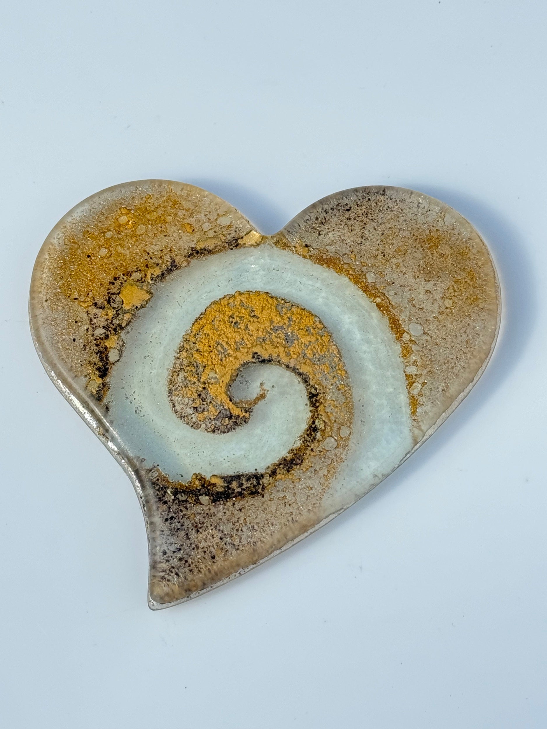 Golden Topaz Coaster - Heart