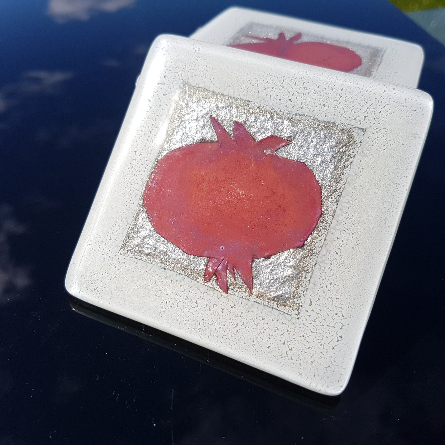 Opera Pomegranate Square Coaster