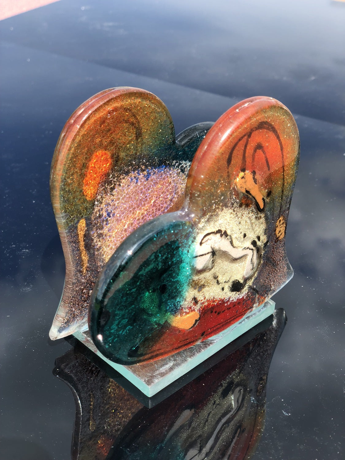 Mediterranean Heart Shaped Napkin Holder