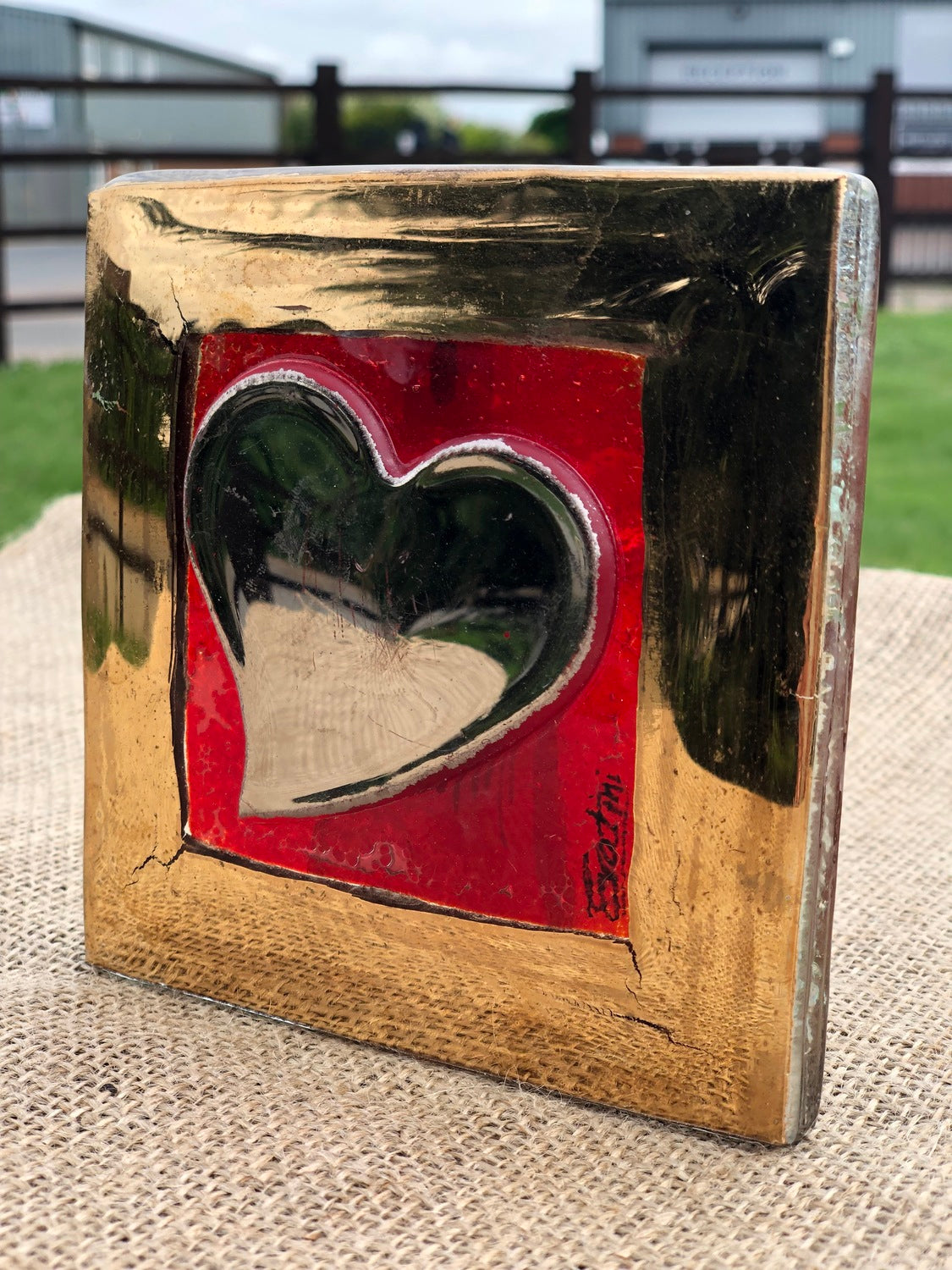 Silver & Gold Glass Wall Art