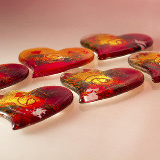 Tricolore Heart Coaster