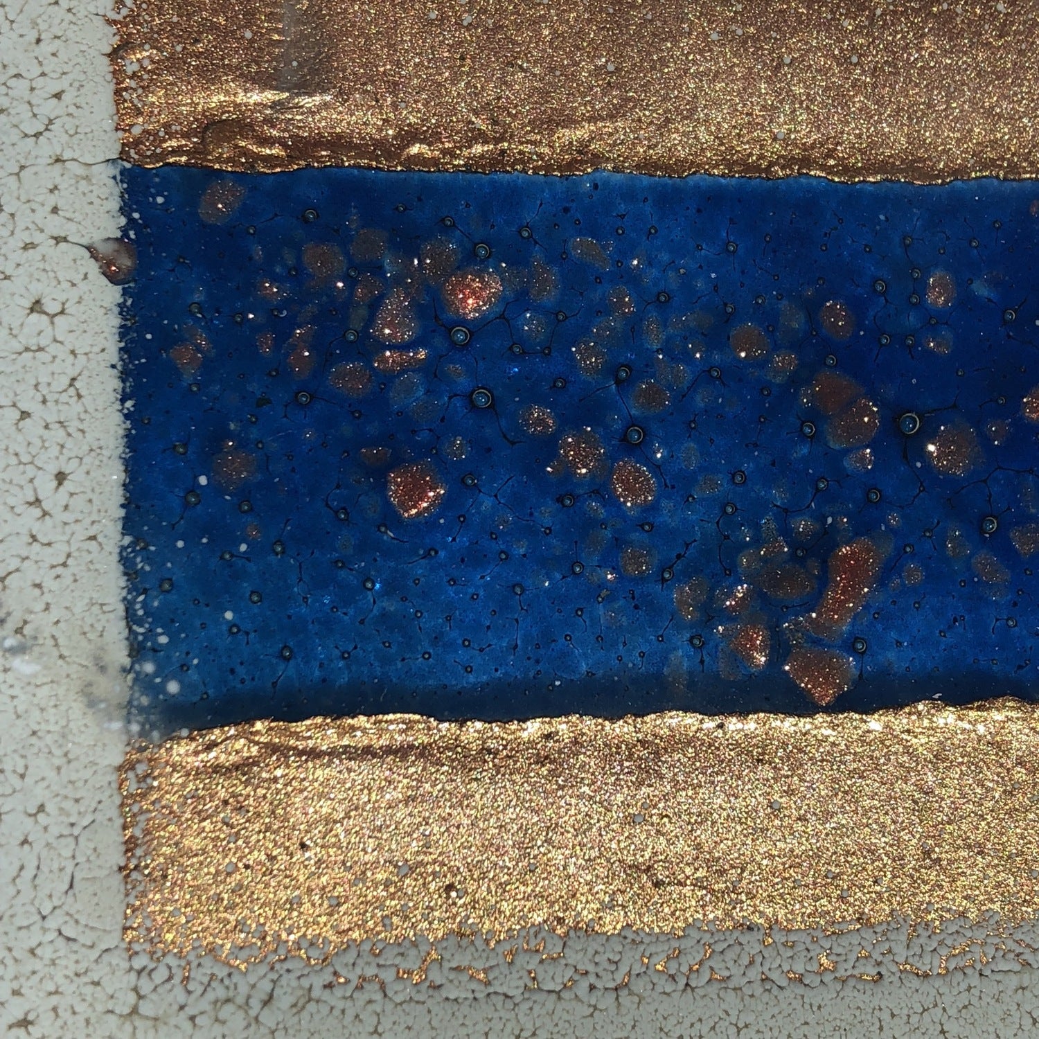 Thira Blue Glass Coasters (Square)