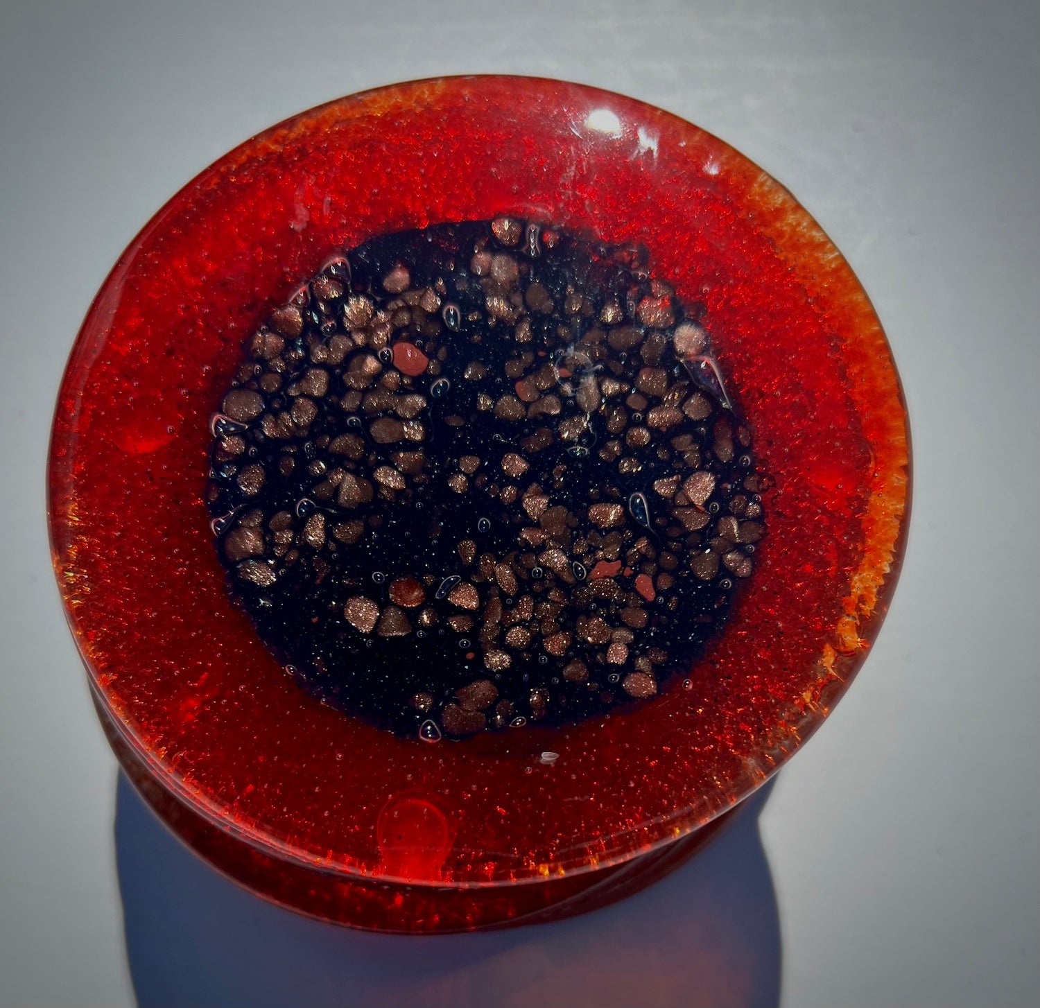 Fedra Red Glass Coasters (Round)
