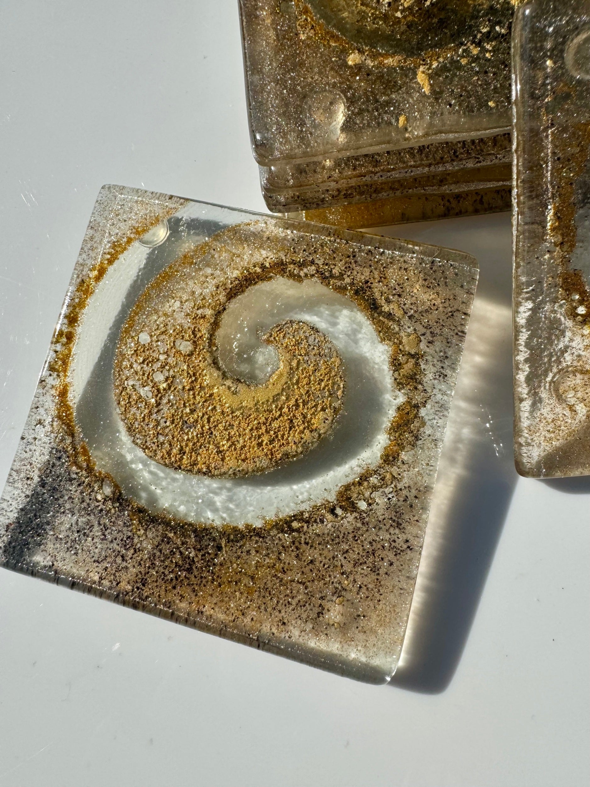 Golden Topaz Square Coaster