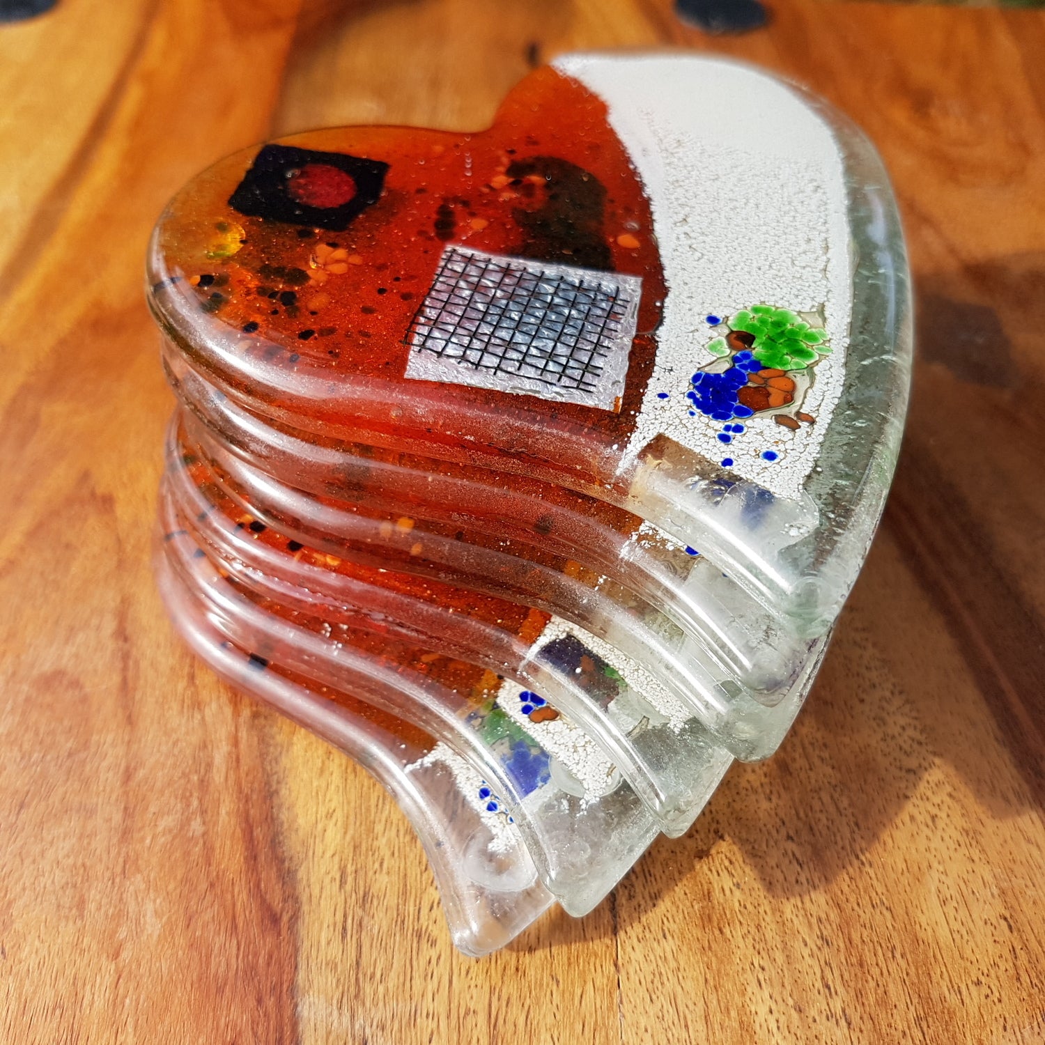 Orange Zest Coaster (Heart)