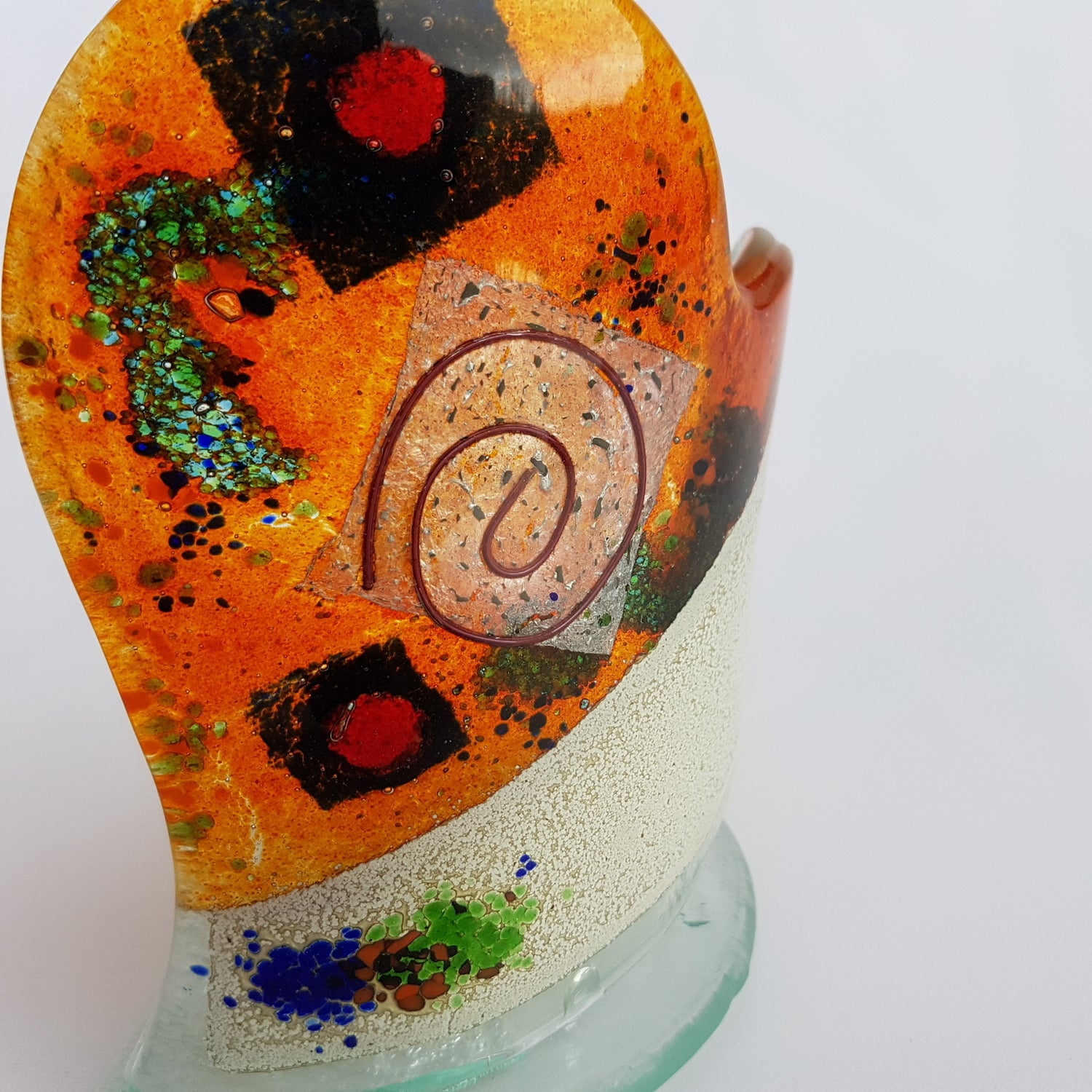 Orange Zest Heart Shaped Tealight Holder