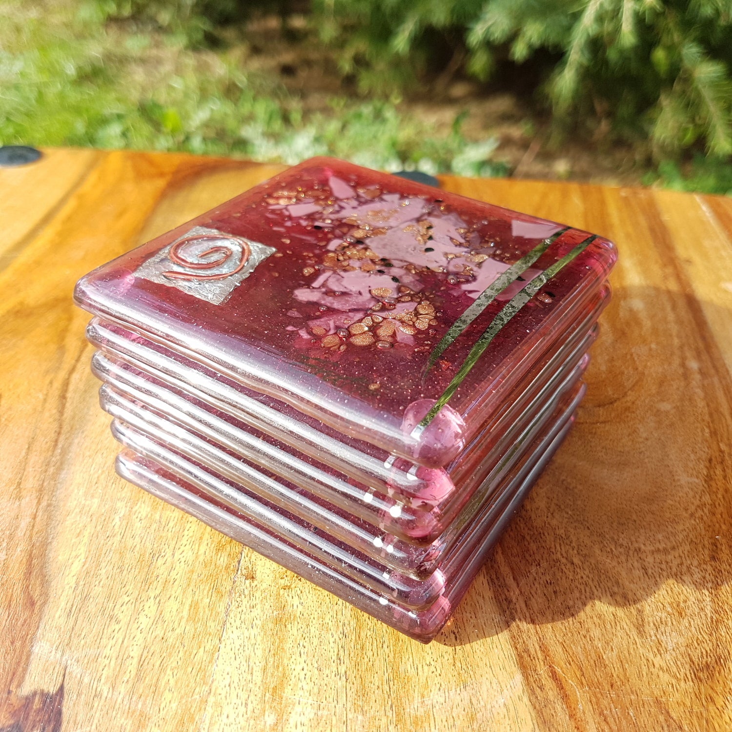 Rose & Platinum Coasters (Square)