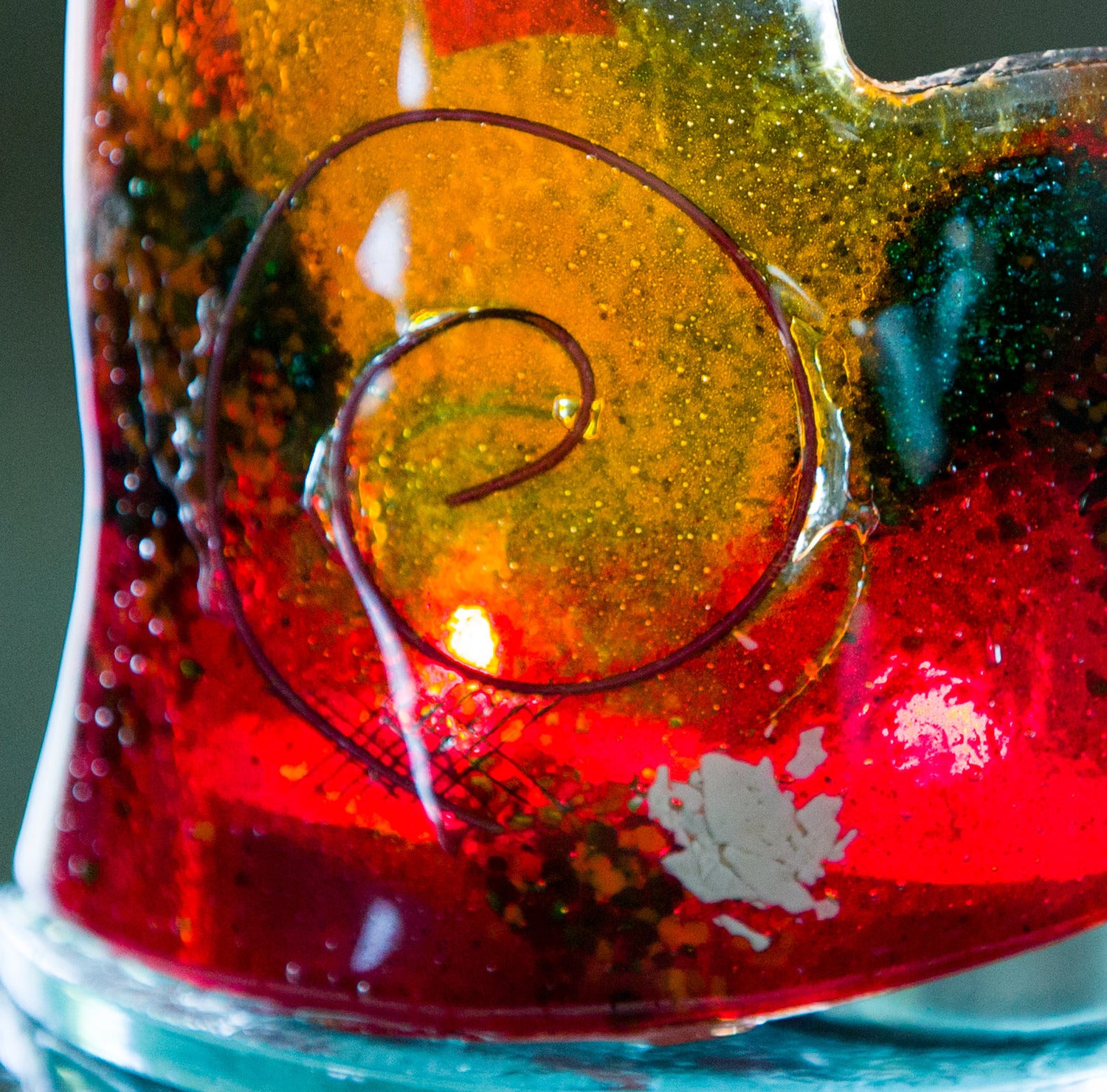 Tricolore Heart Shaped Tealight Holder