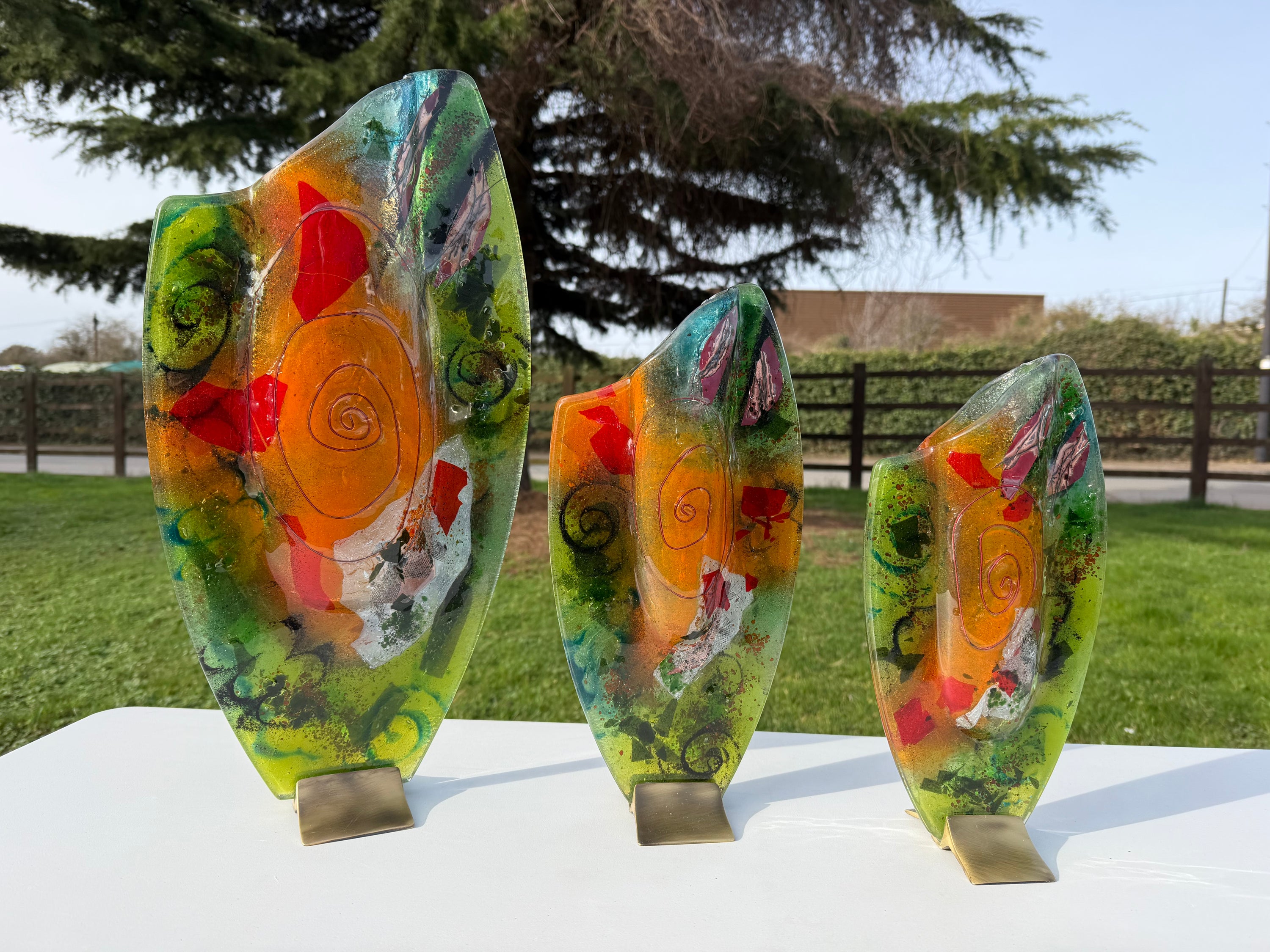 Light Green Oval Vase