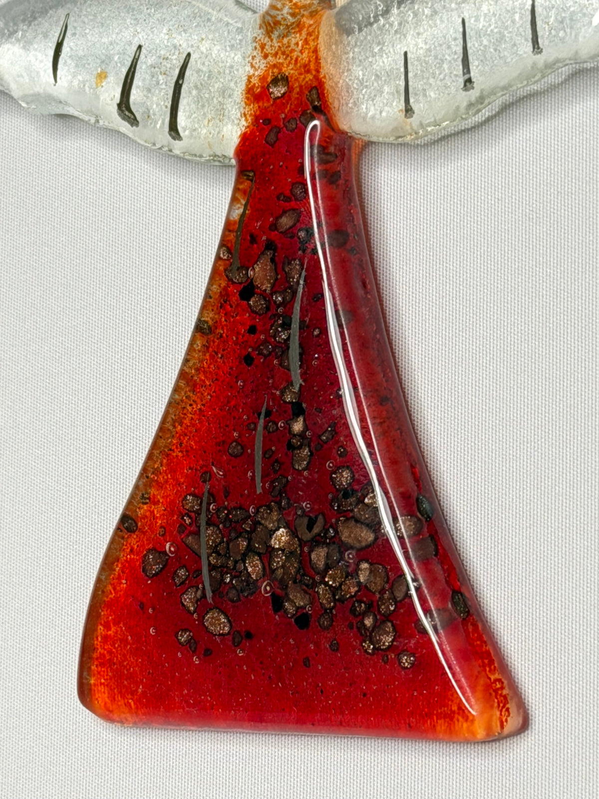 Angel - Red & Platinum (Hanging Decoration)