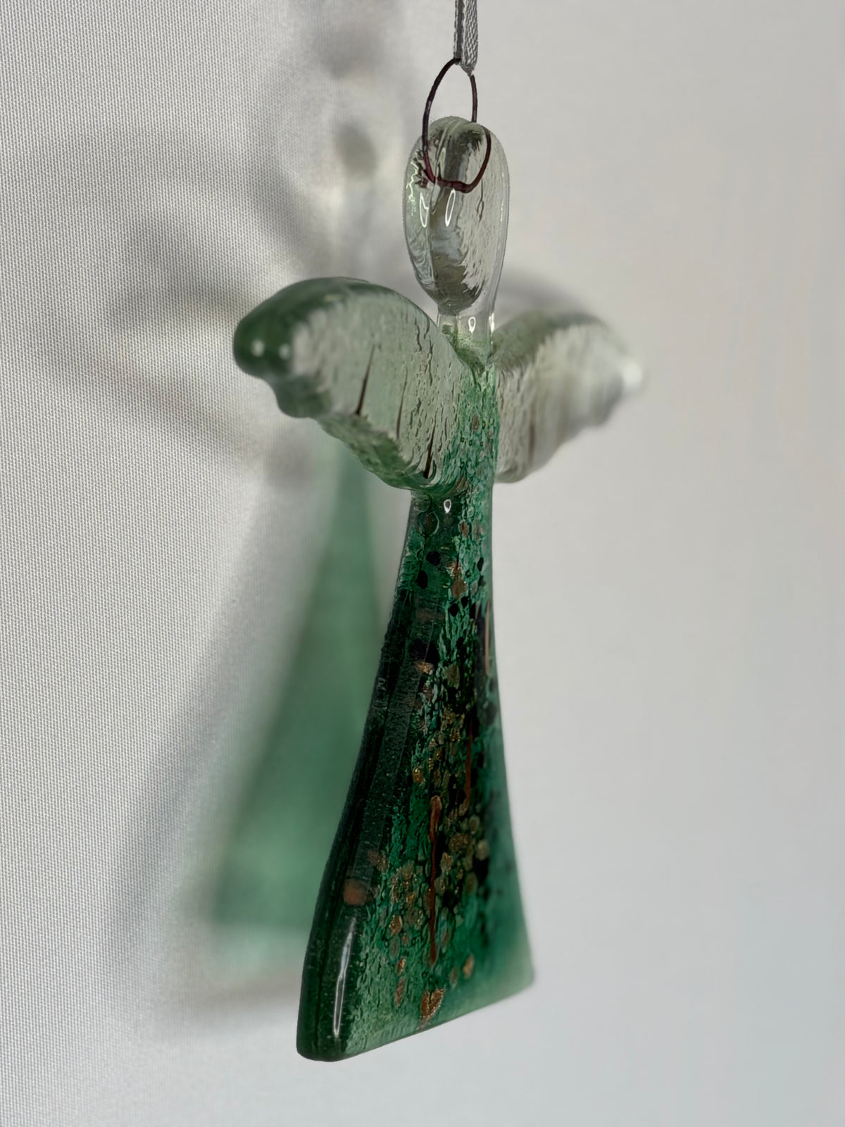 Angel - Dark Green & Gold (Hanging Decoration)
