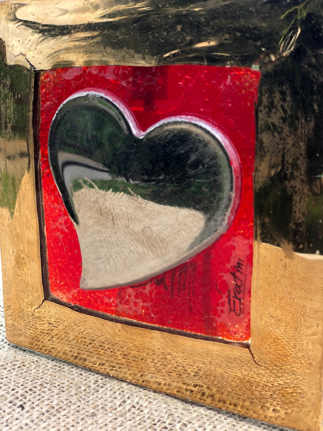 Silver & Gold Glass Wall Art