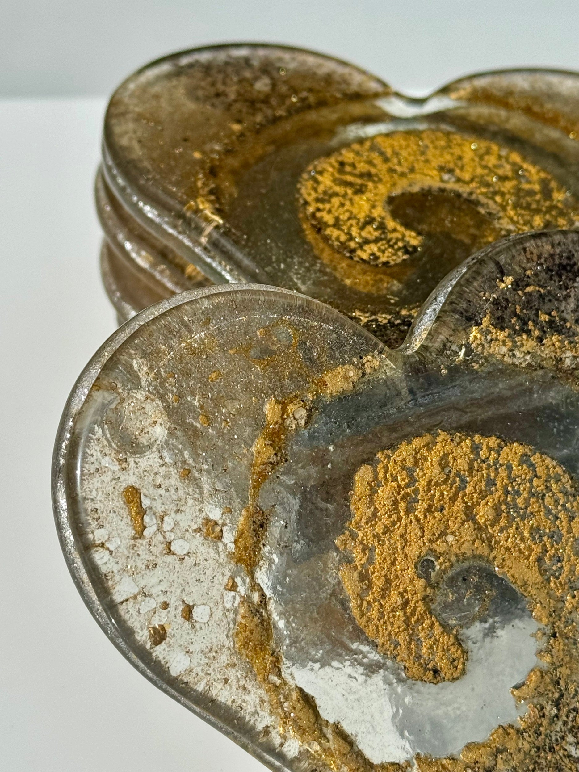 Golden Topaz Coaster - Heart