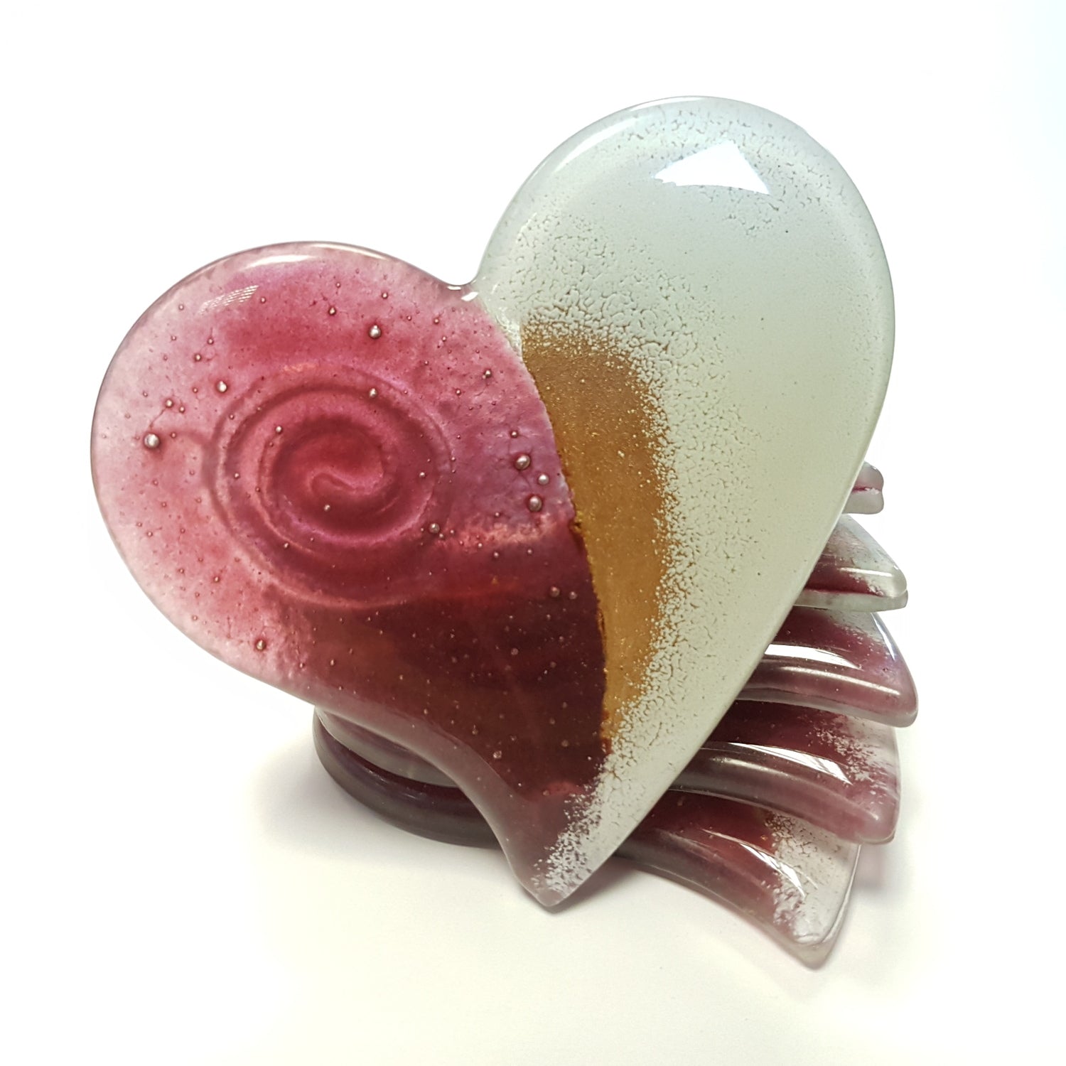 Athens Moave Heart Coaster