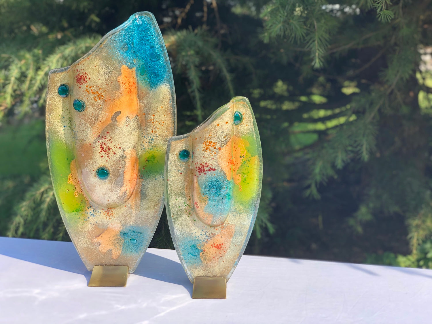 Hydra Lime Oval Vase