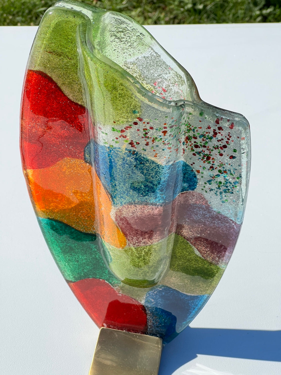 Fireworks Oval Vase