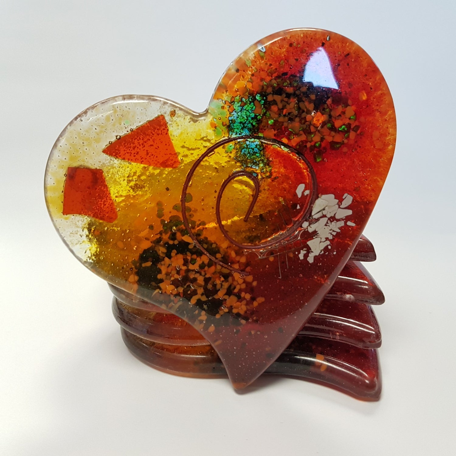 Tricolore Heart Coaster