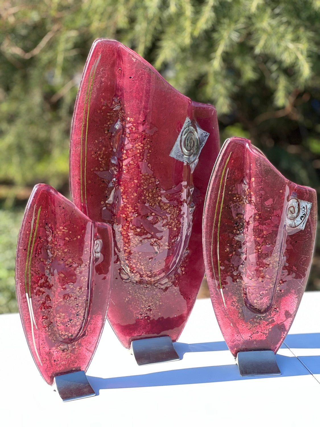 Rose & Platinum Oval Vase