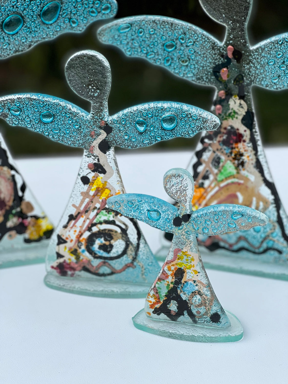 Angel - Galaxy, Aqua & Black