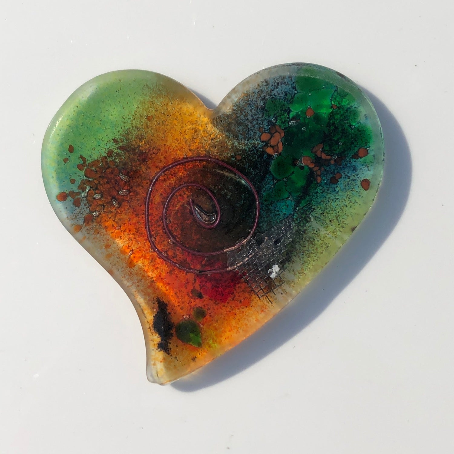 Light Green Coasters (Heart Shaped)