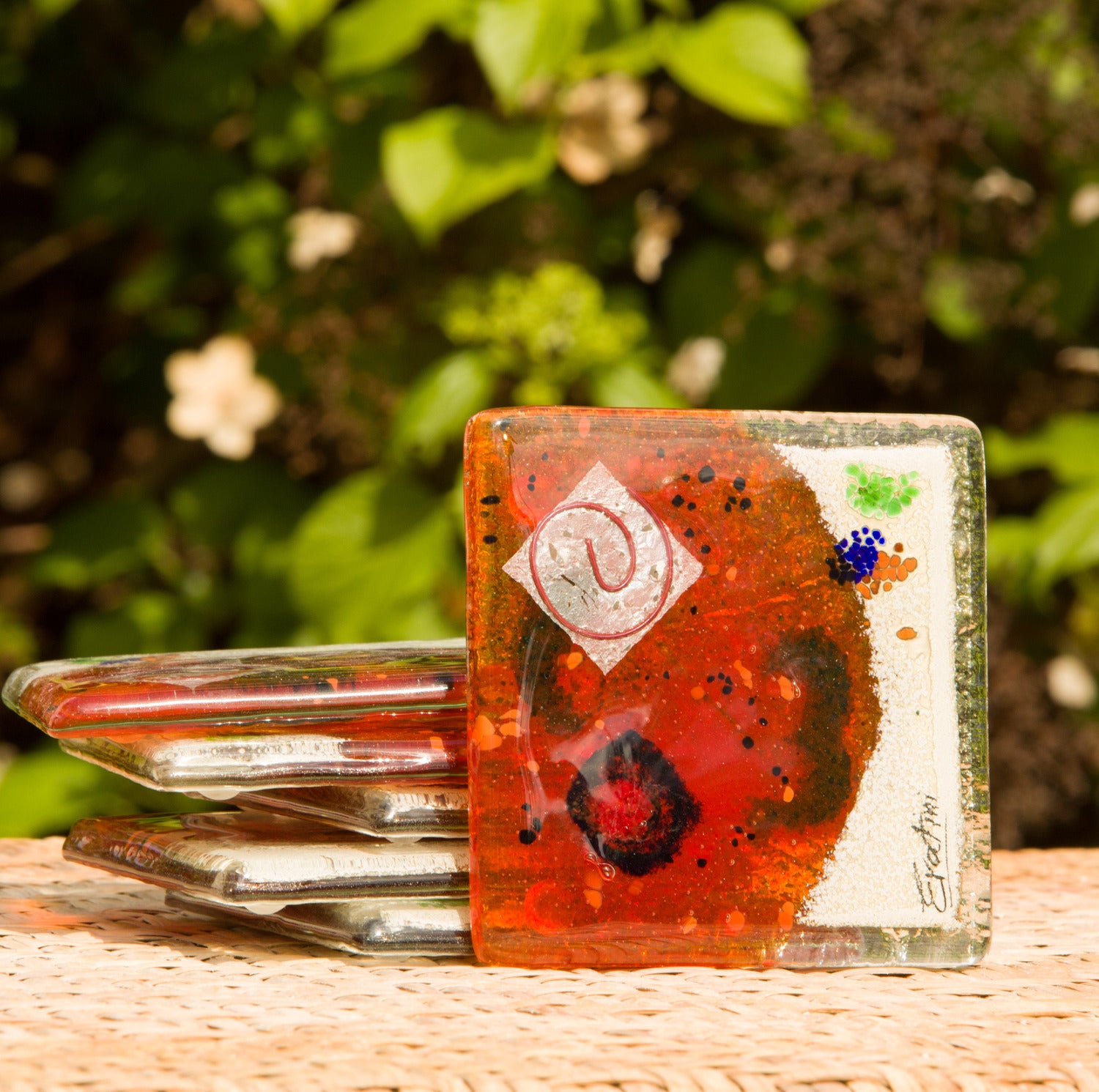 Orange Zest Coasters (Square)