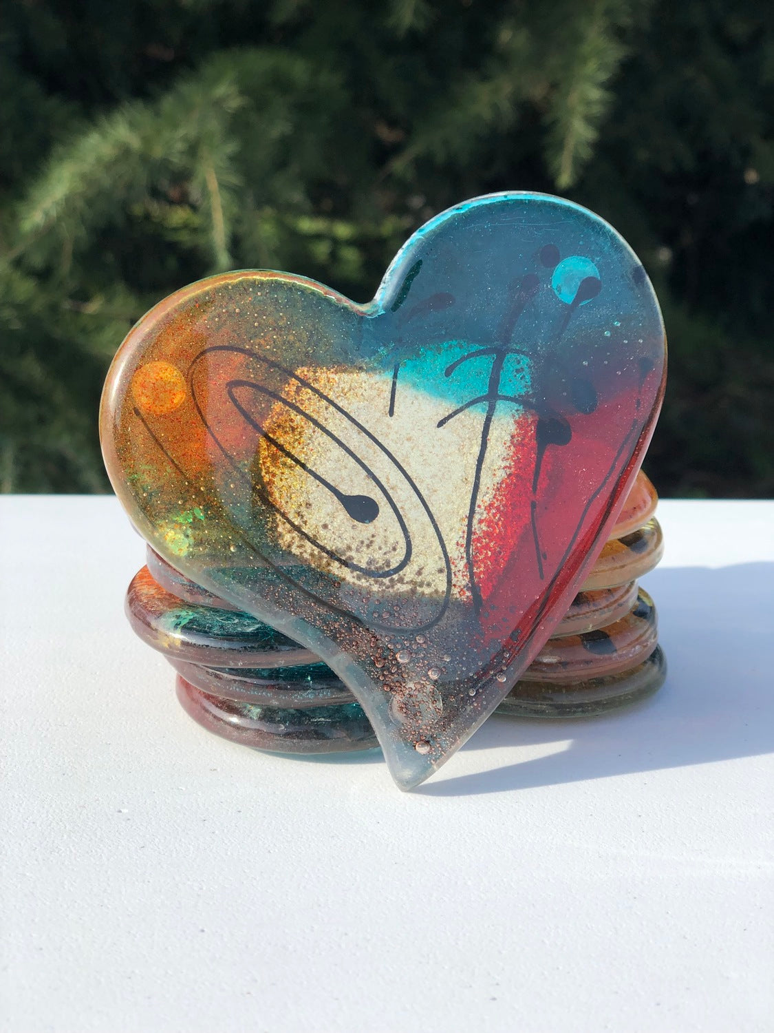 Mediterranean Coasters (Heart Shaped)