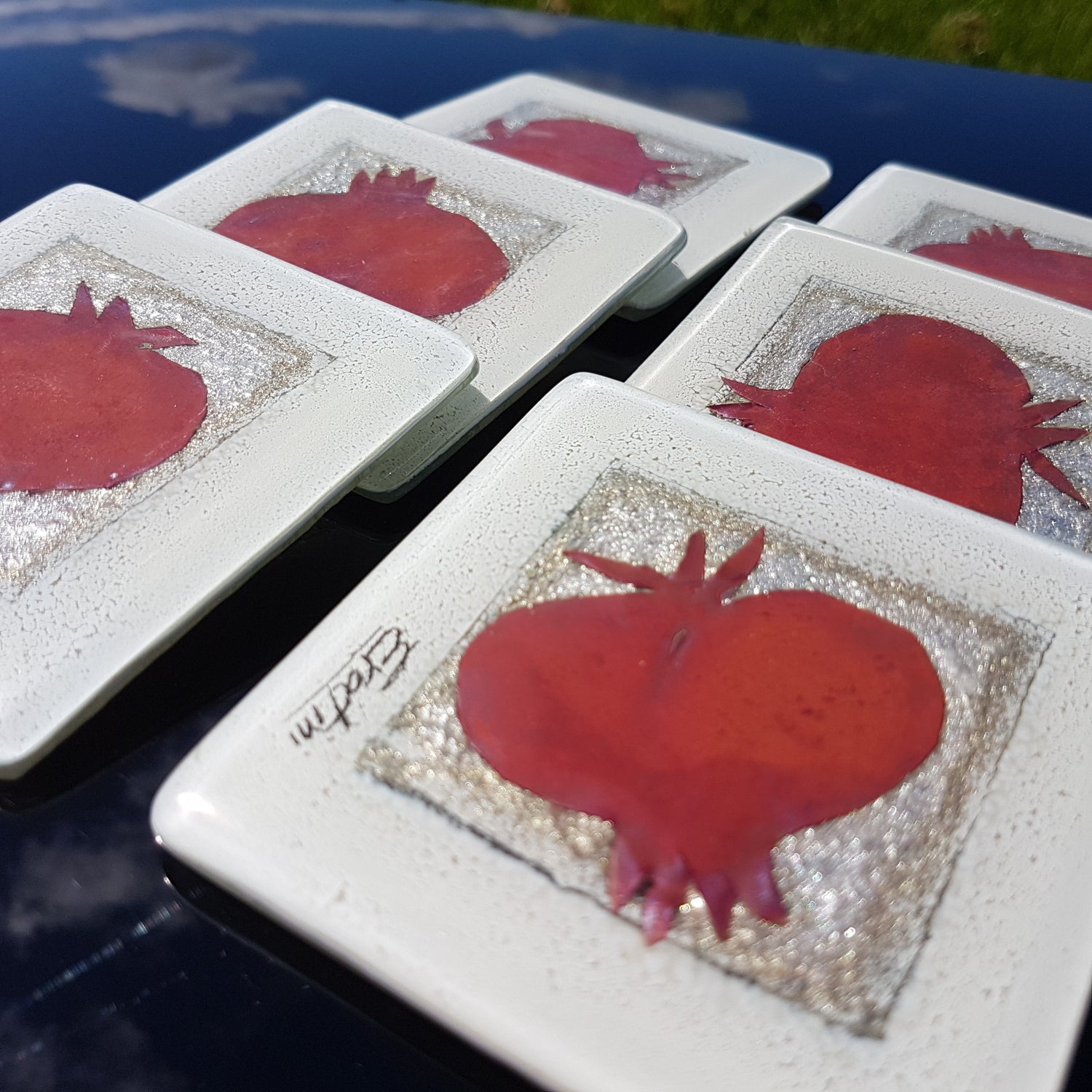 Opera Pomegranate Square Coaster