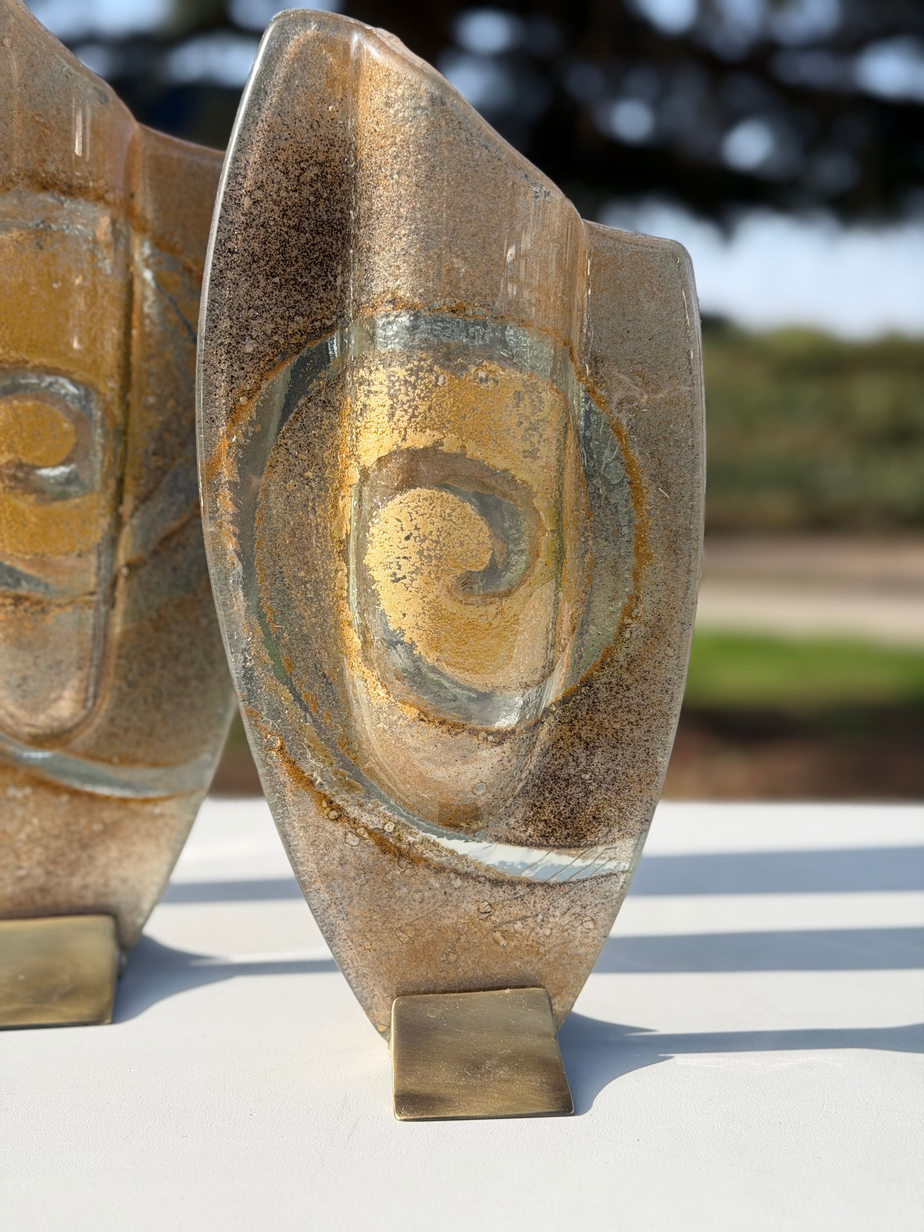 Golden Topaz Oval Vase