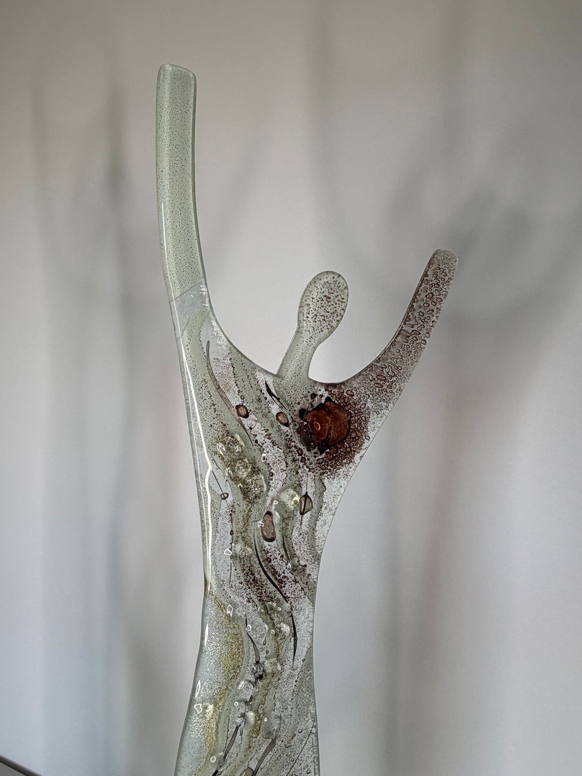 Fused Glass Statue - Crystal