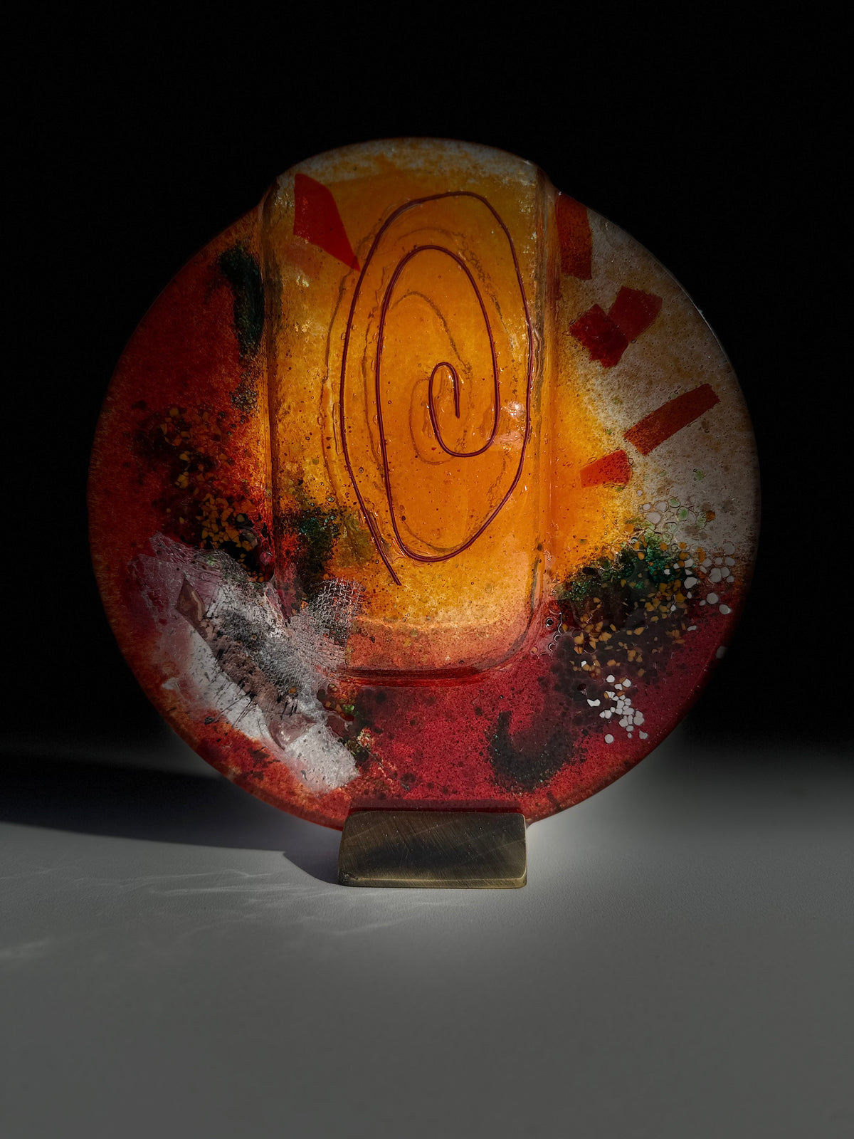 Tricolore Round Mini Vase