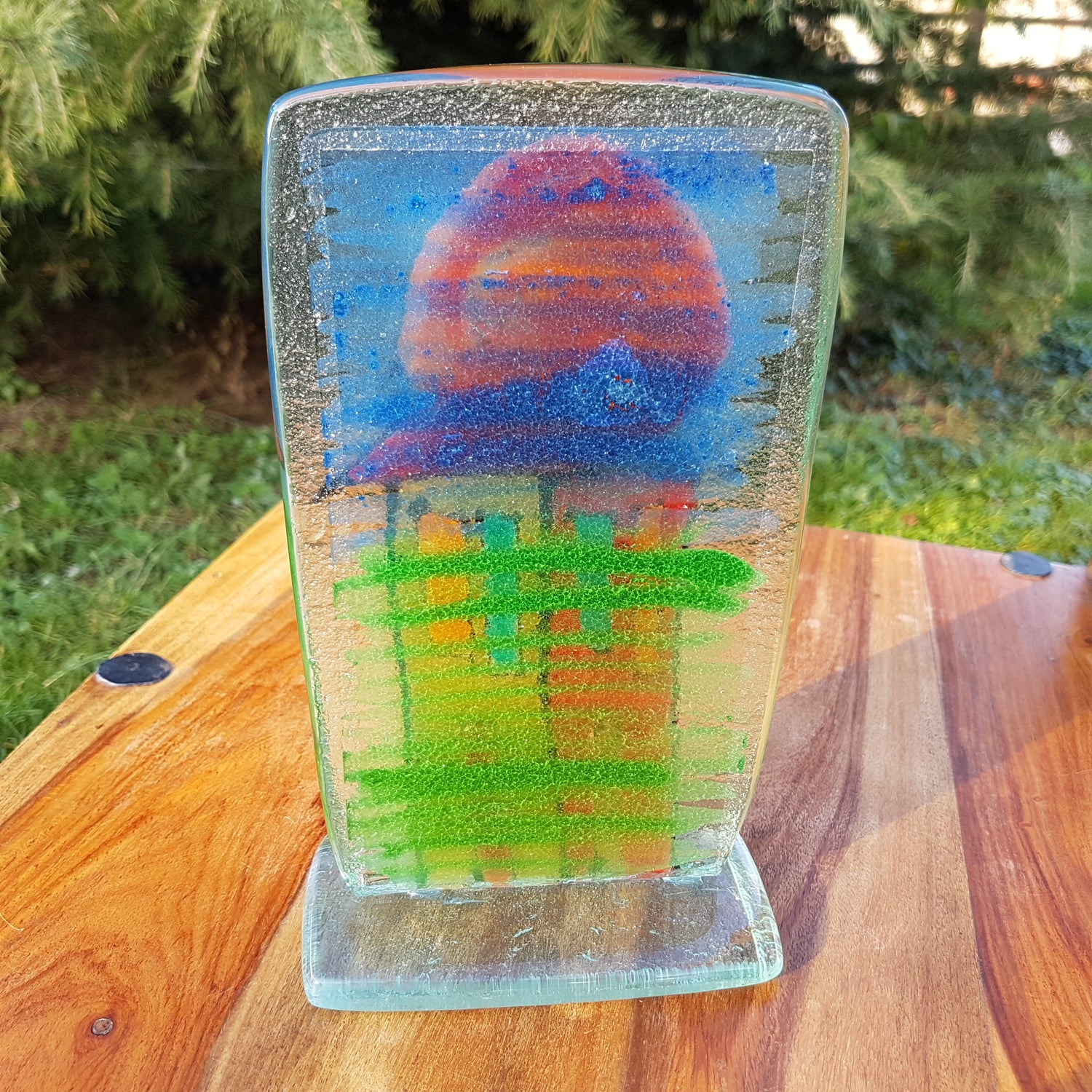 Happy Home Green & Blue (13cm x 22cm)