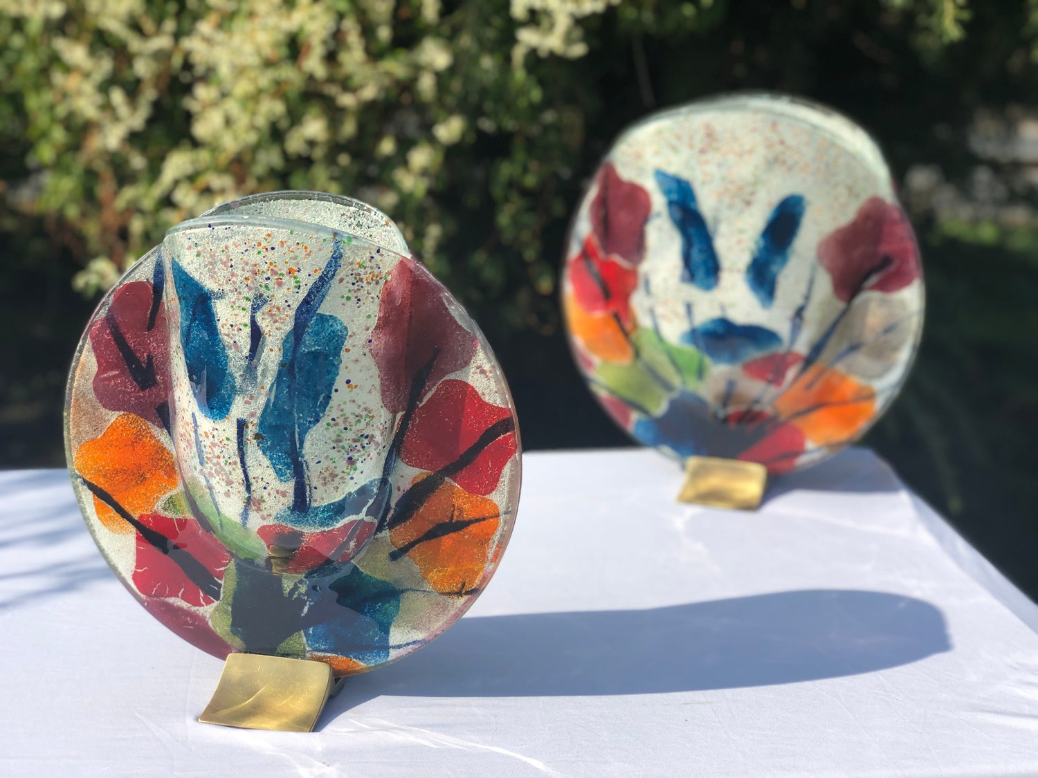 Fireworks Round Vase