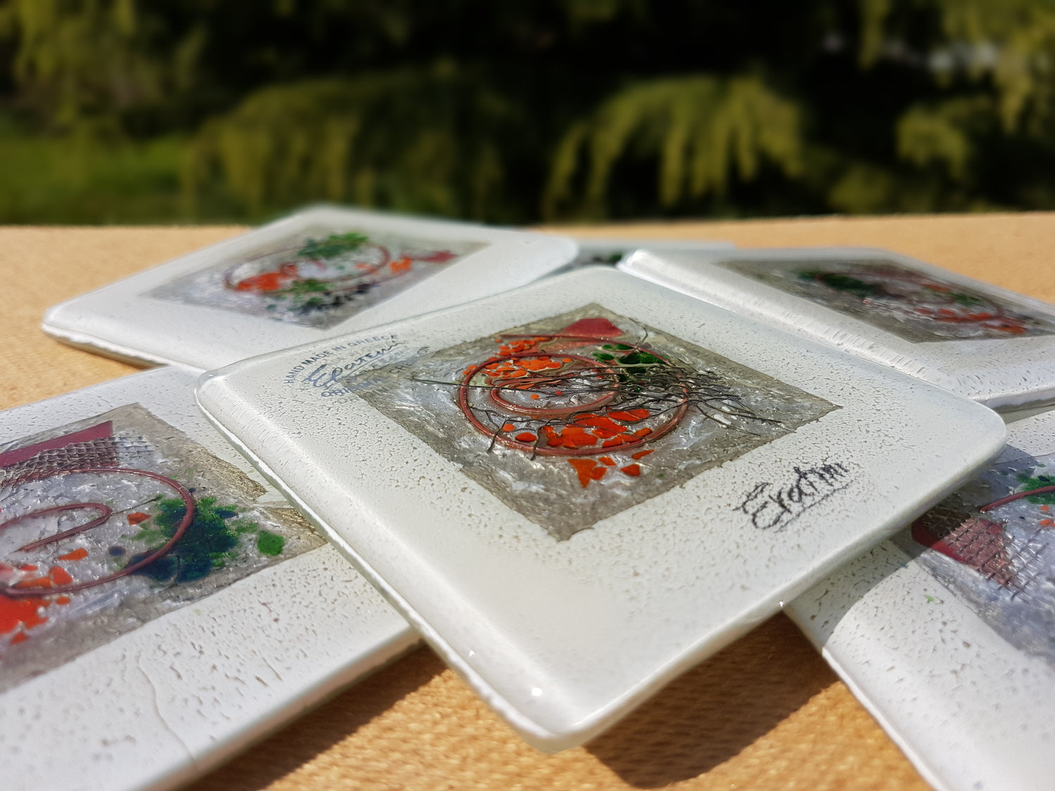 Opera White Coasters