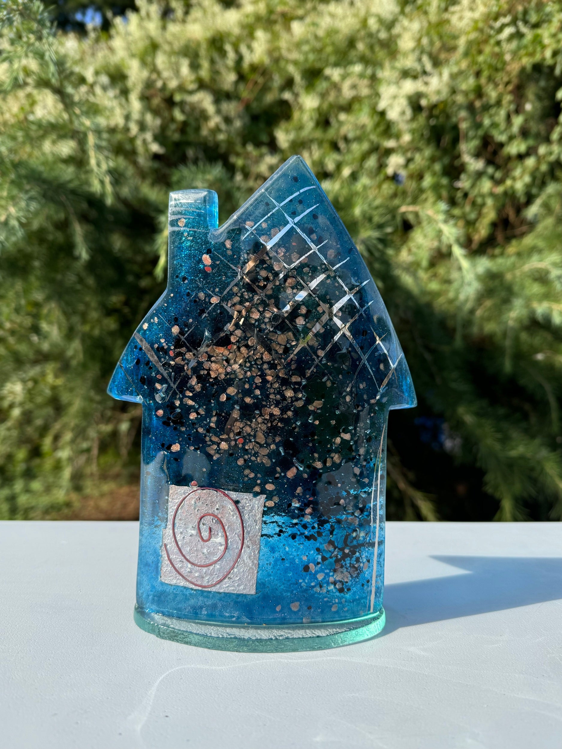 Cottage - Blue & Platinum