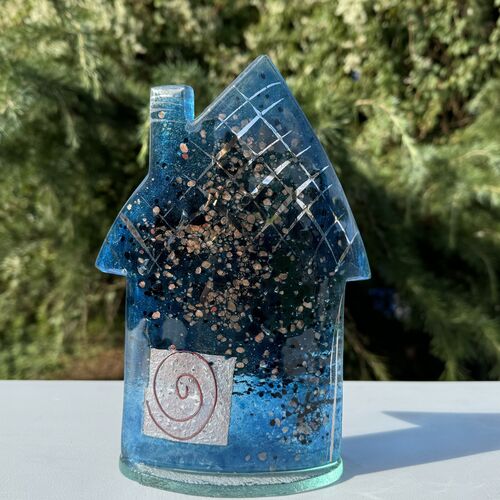 Cottage - Blue & Platinum