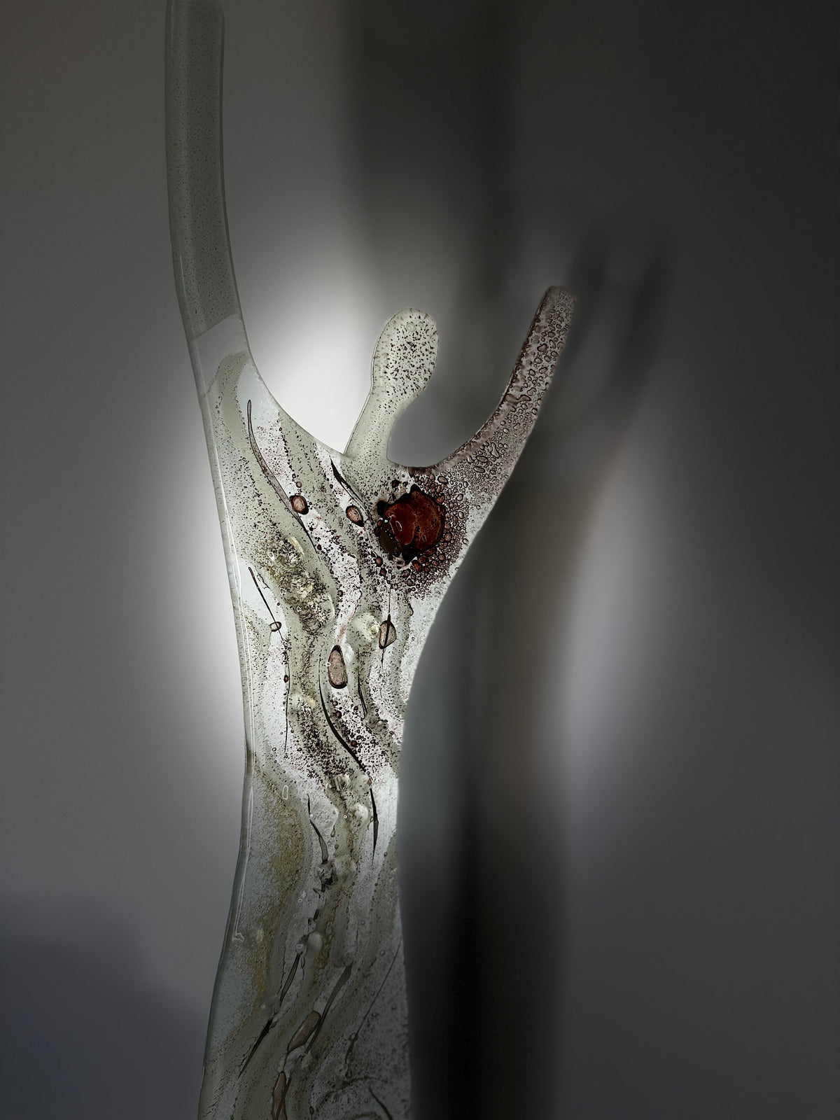 Fused Glass Statue - Crystal