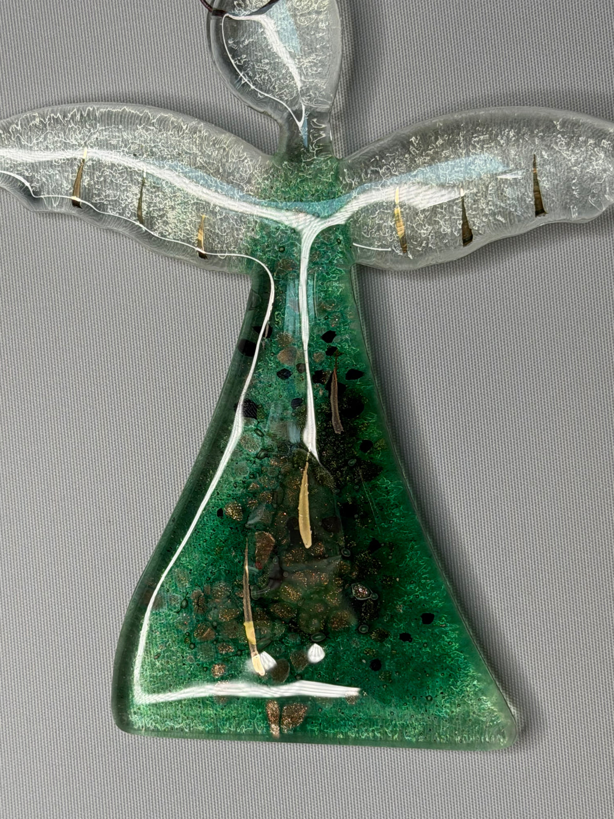 Angel - Dark Green & Gold (Hanging Decoration)