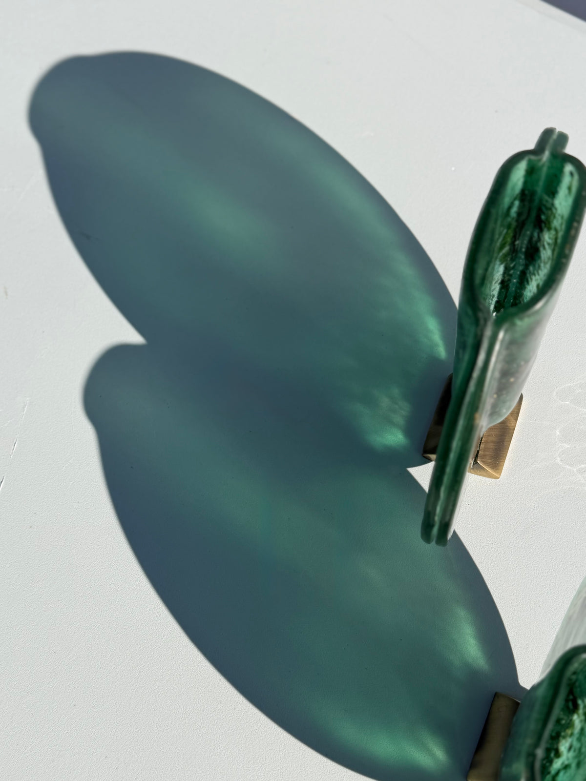 Dark Green & Gold Round Mini Vase