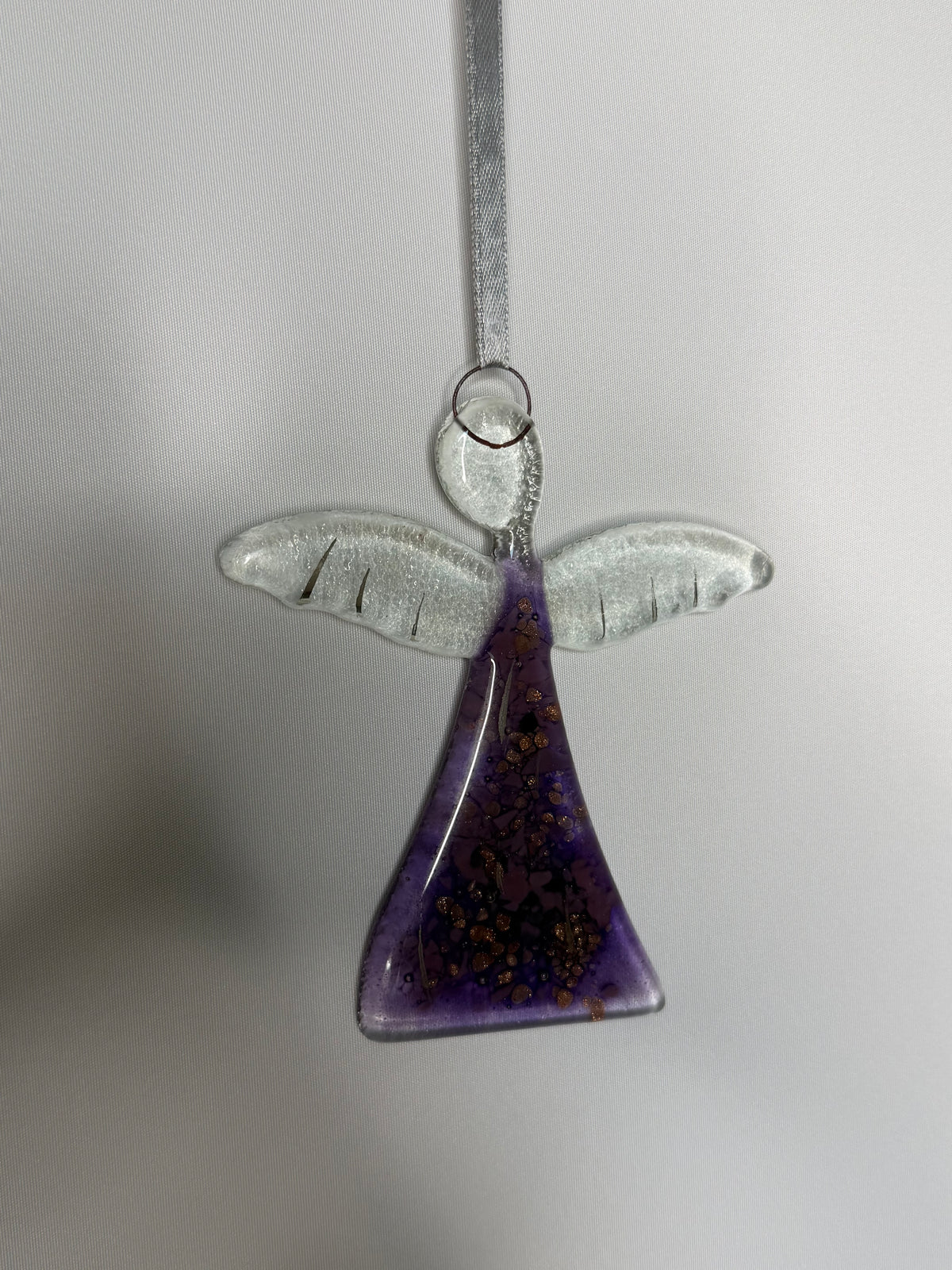 Angel - Mauve & Platinum (Hanging Decoration)