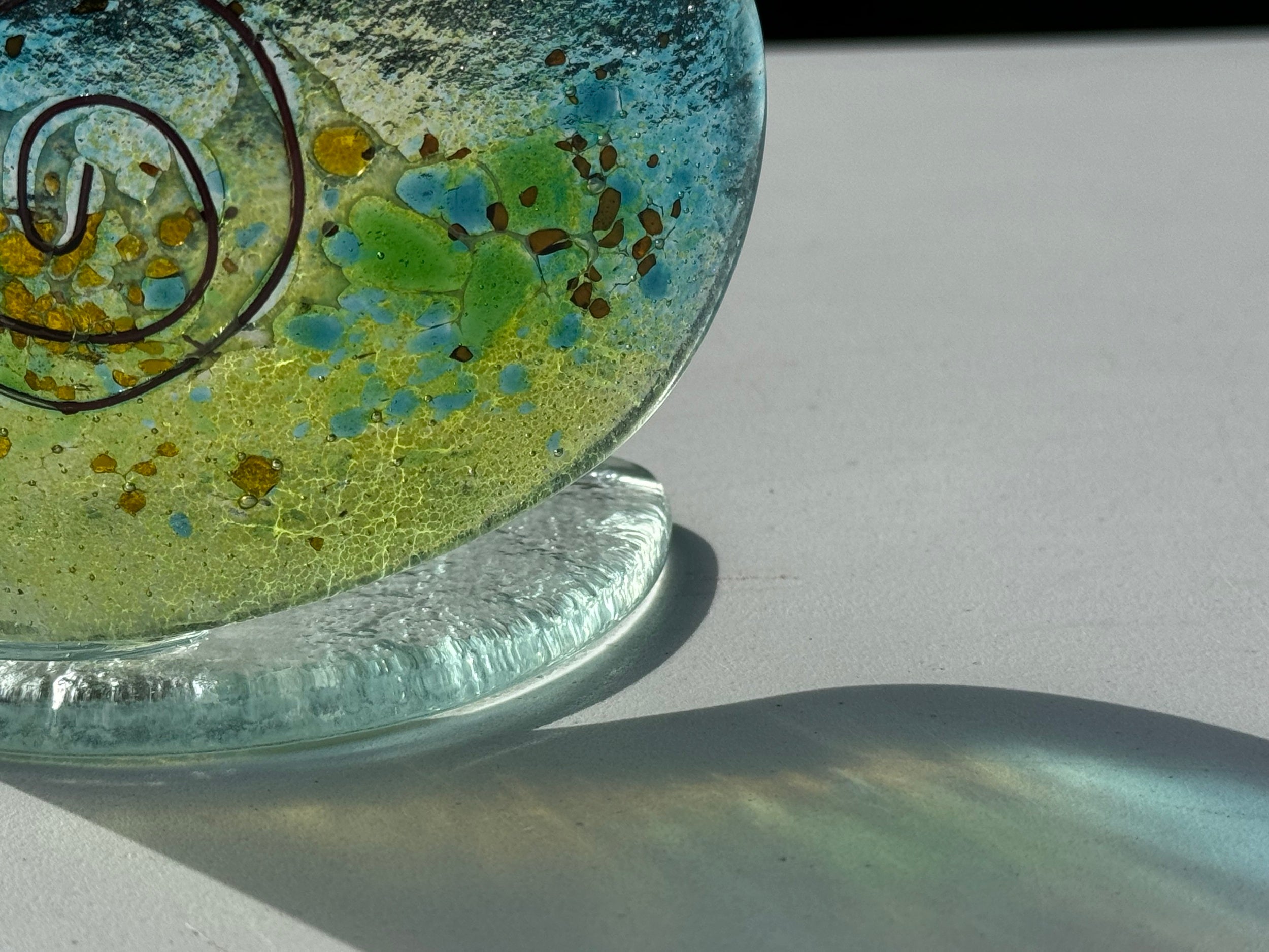 Light Green Aqua Heart Shaped Tealight Holder