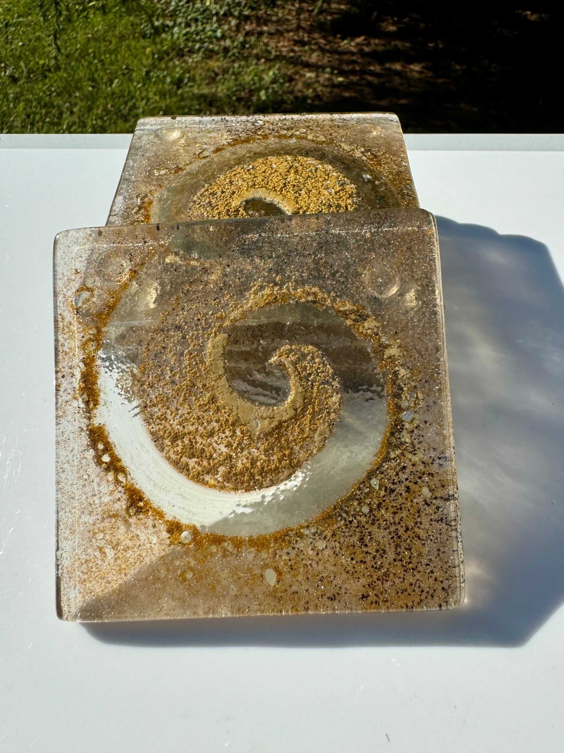 Golden Topaz Square Coaster