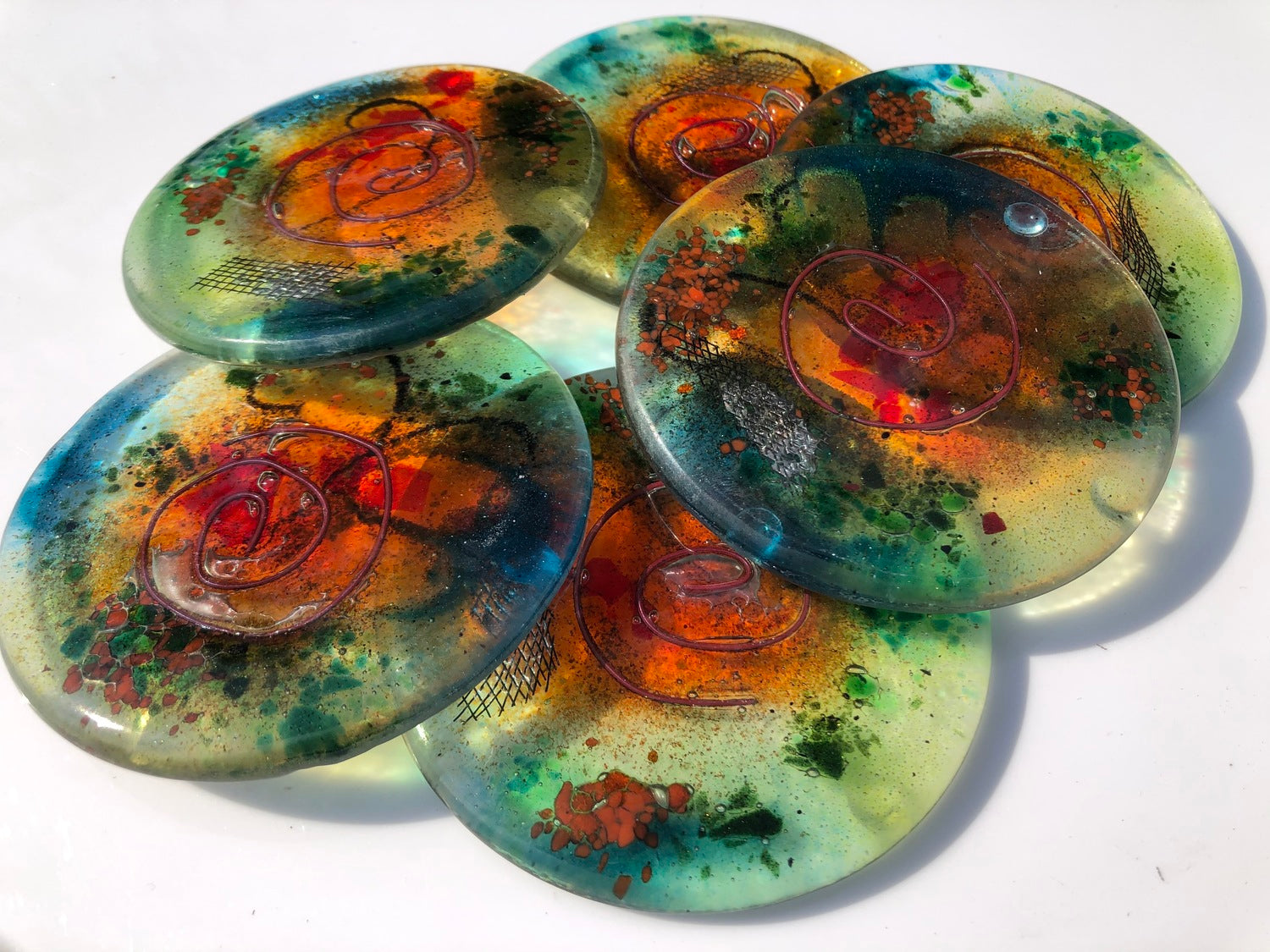 Light Green Coasters (Round)