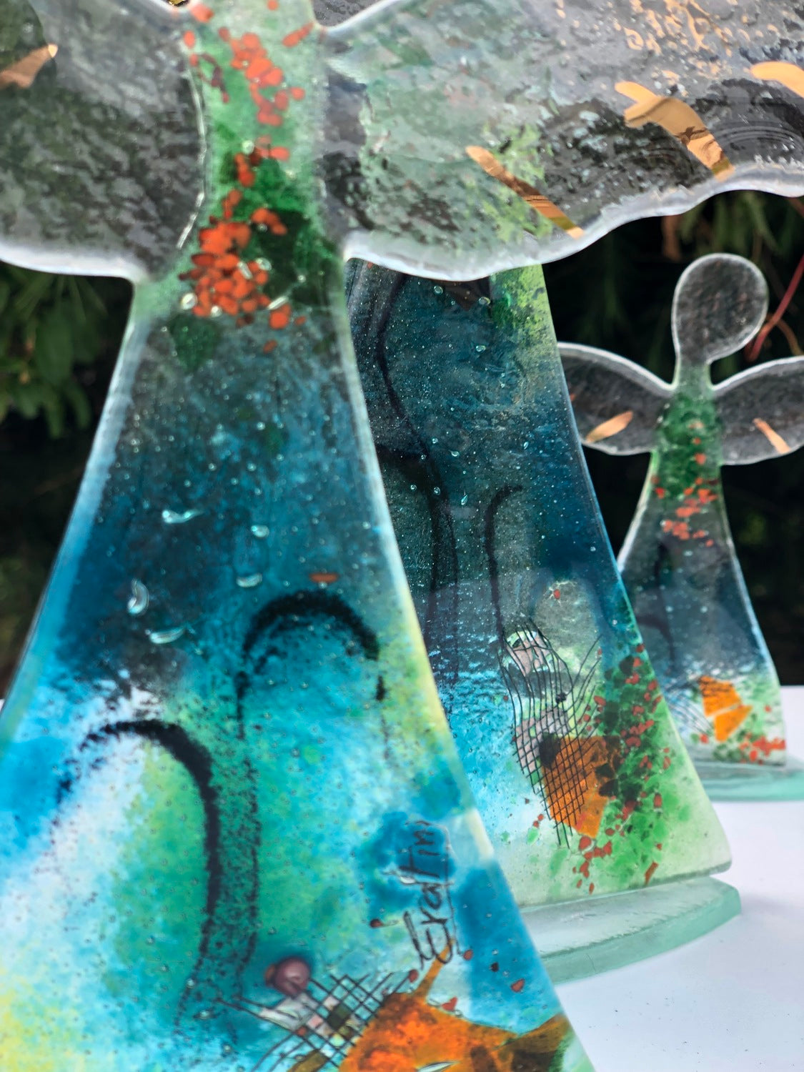 Angel (Standing) - Light Green Aqua