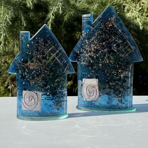 Cottage - Blue & Platinum