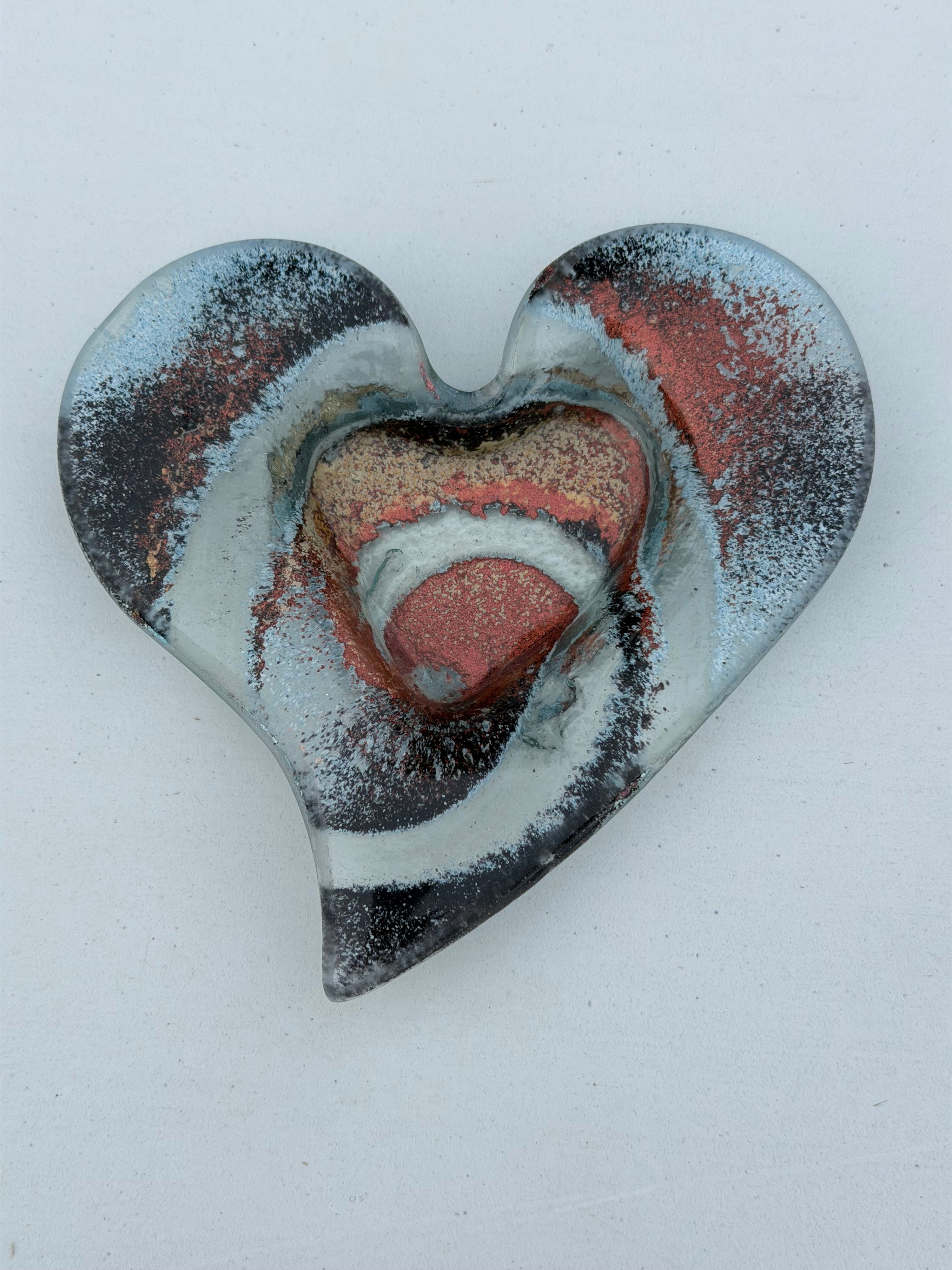 Nefeli Copper Heart Tealight Dish