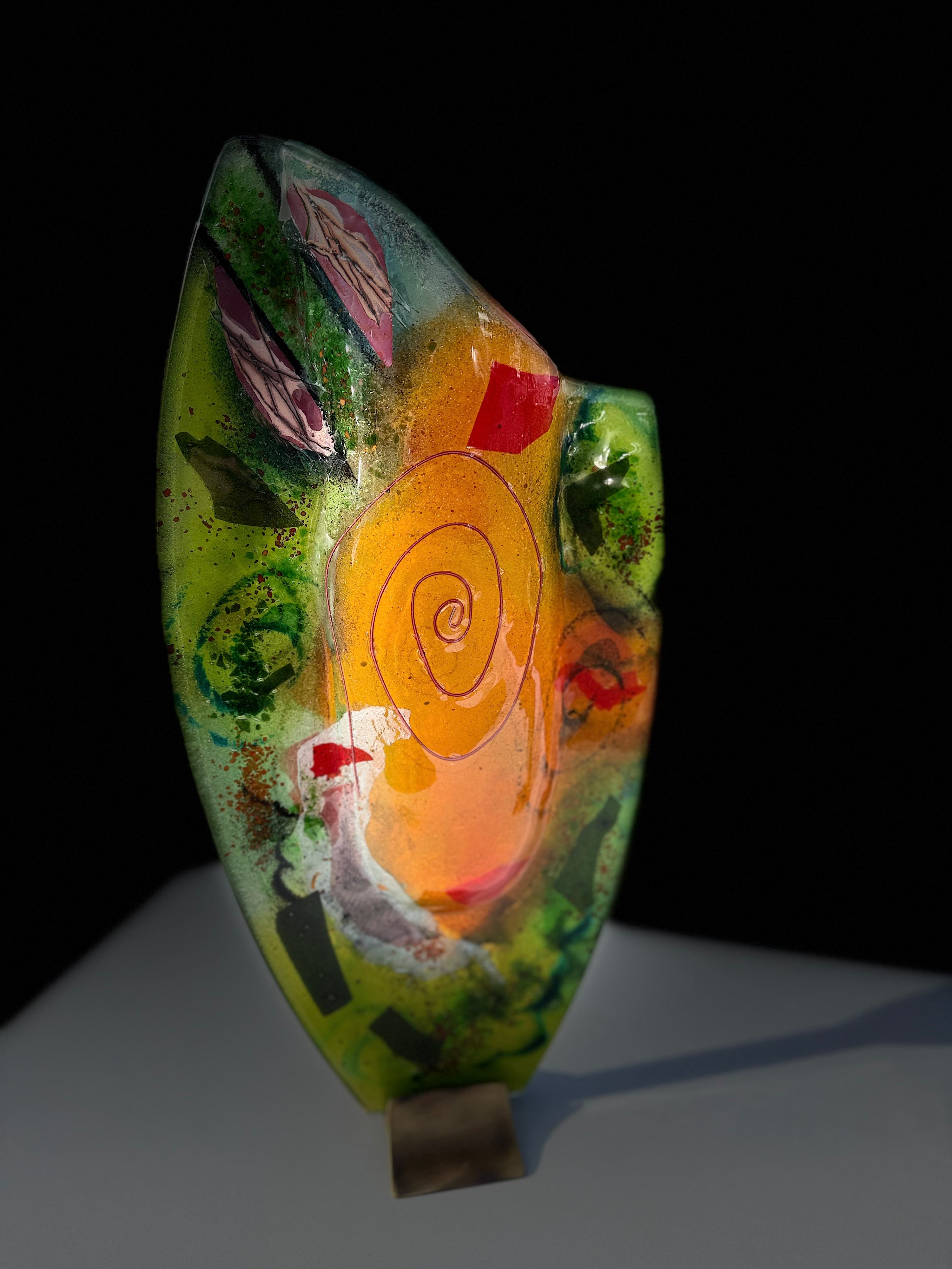 Light Green Oval Vase